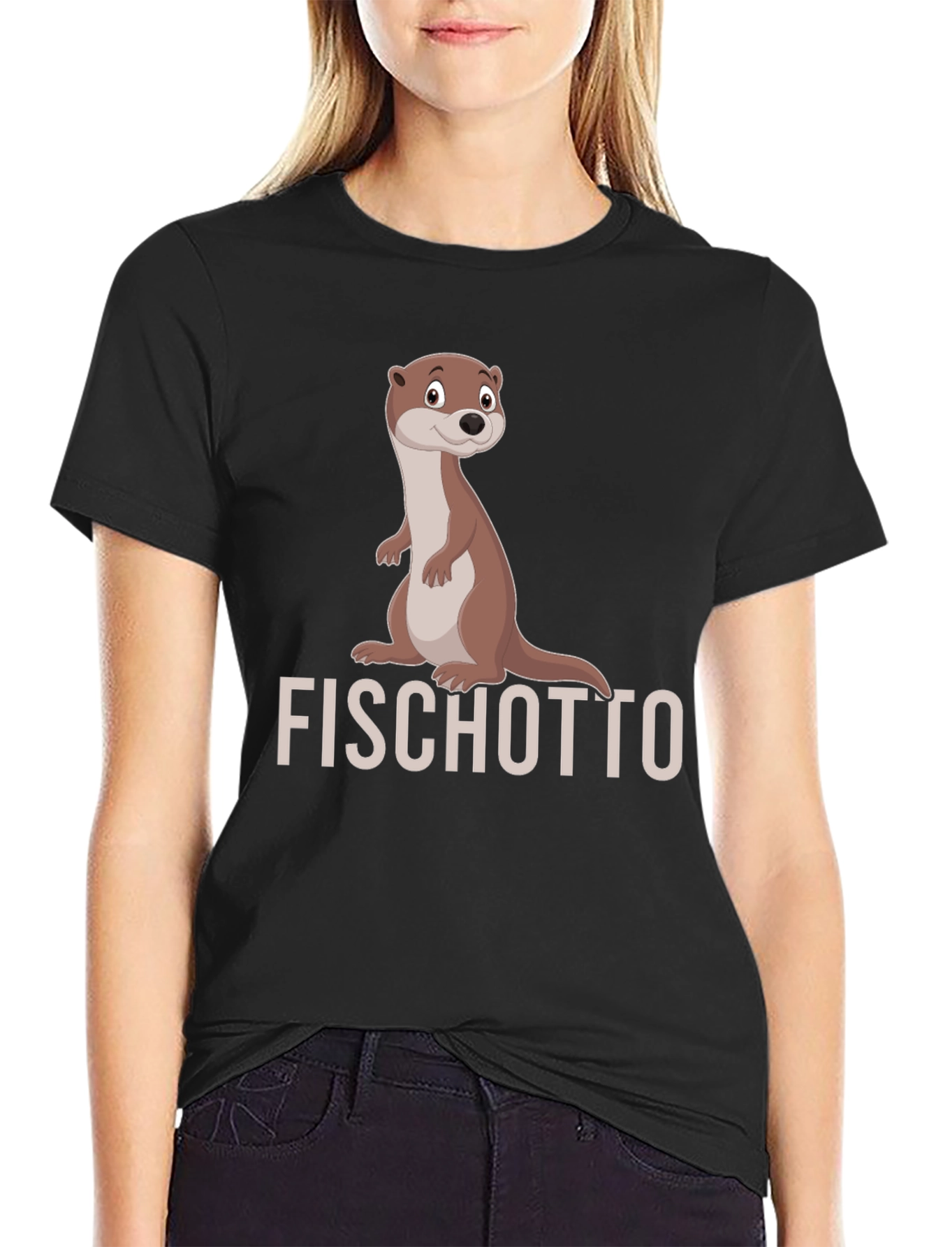 Funny Otter T-Shirt - Fischotto Graphic Tee