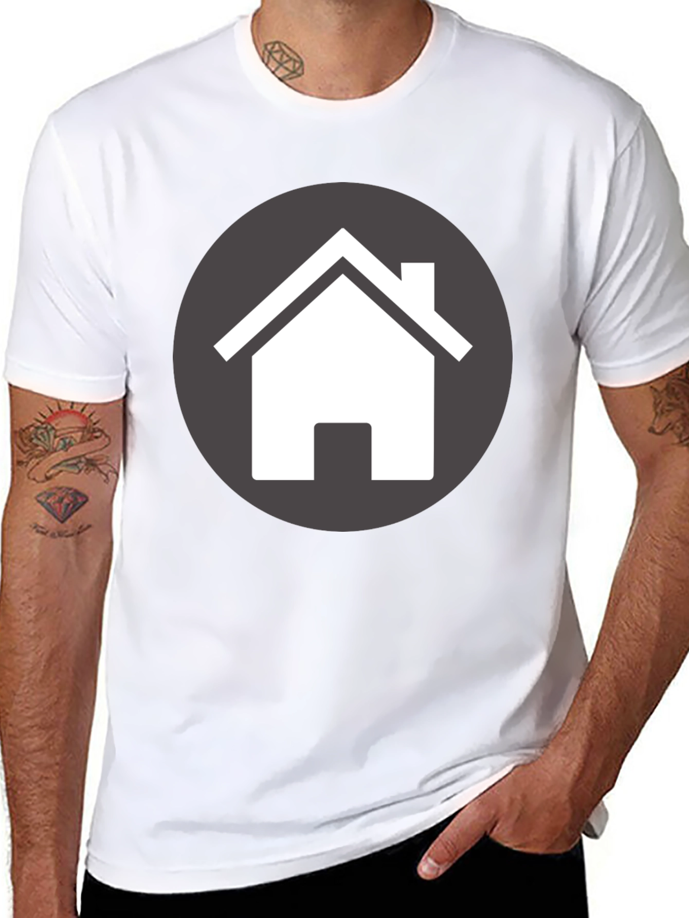 Home Icon T-Shirt - Modern Graphic Tee