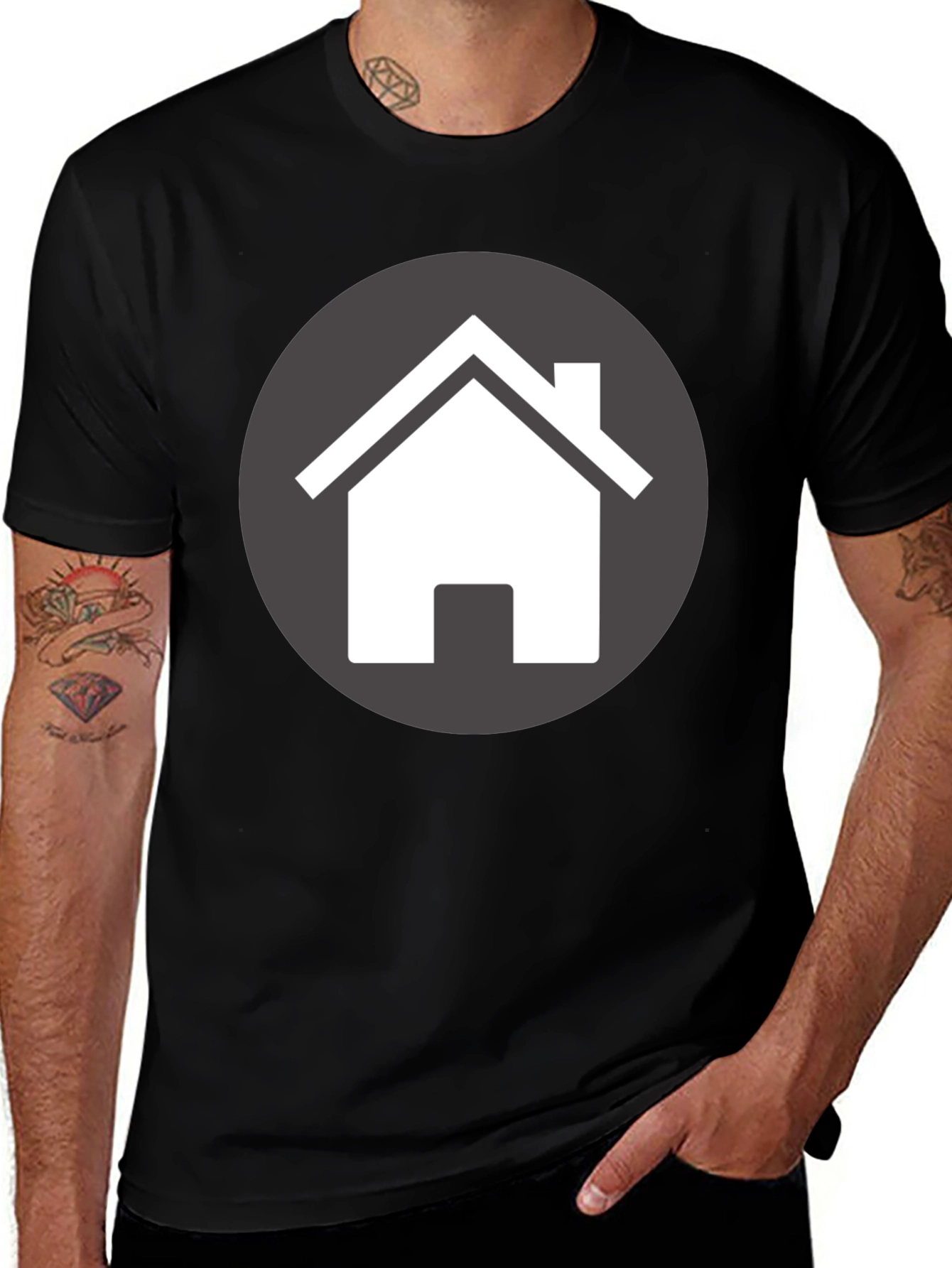 Home Icon T-Shirt - Modern Graphic Tee