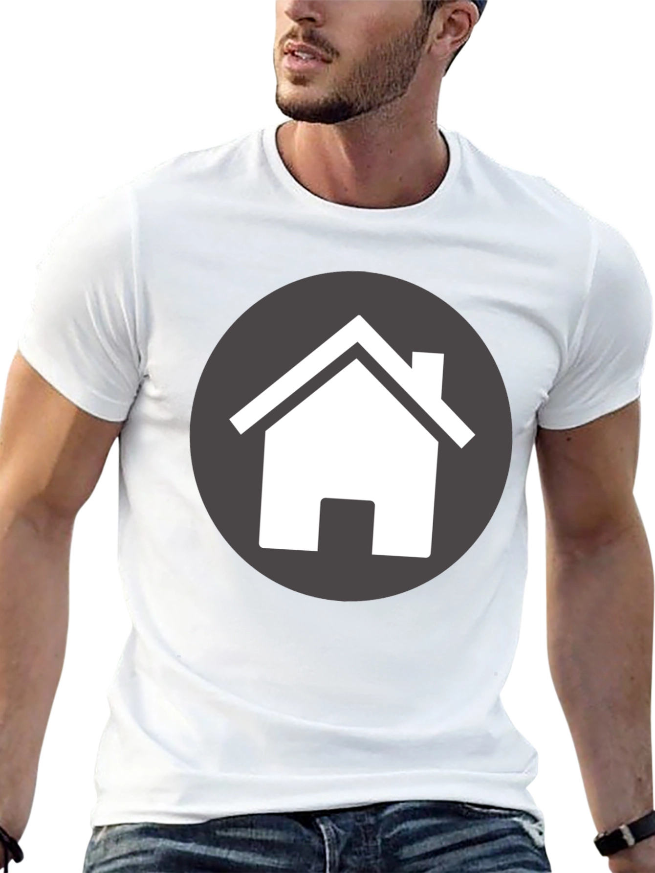 Home Icon T-Shirt - Modern Graphic Tee