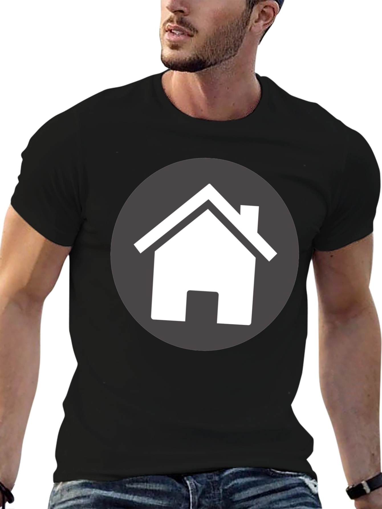 Home Icon T-Shirt - Modern Graphic Tee