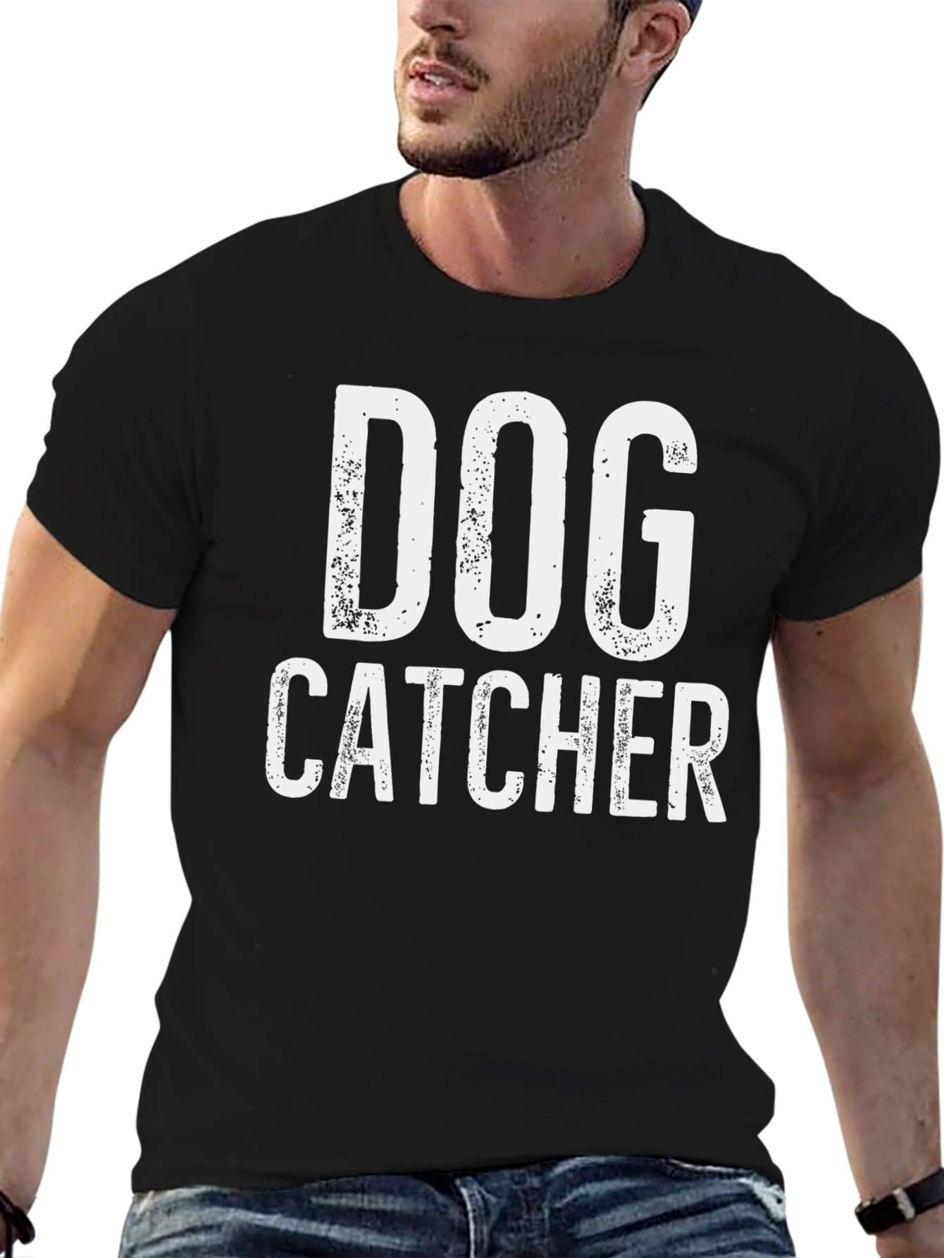 Dog Catcher Tee - Novelty Graphic T-Shirt