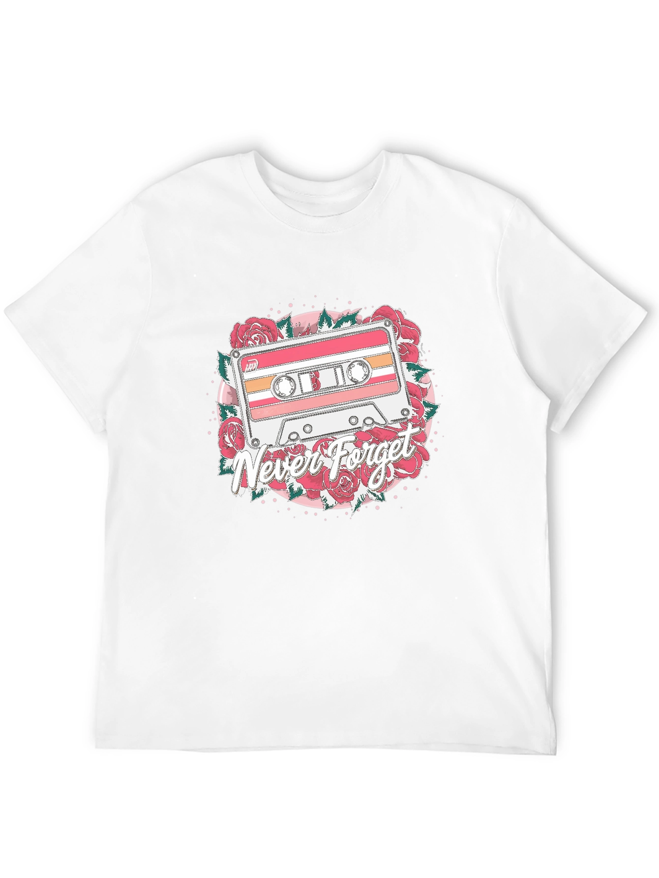 Retro Cassette Tape Never Forget Graphic Tee
