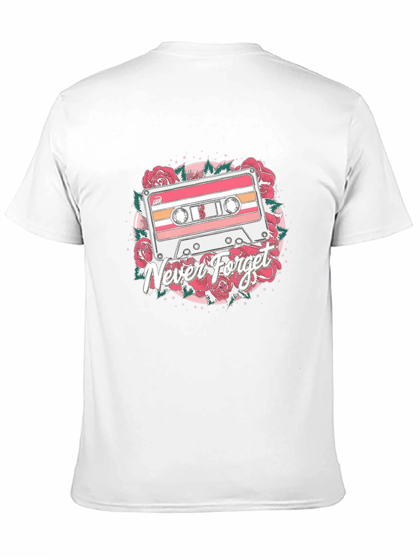 Retro Cassette Tape Never Forget Graphic Tee
