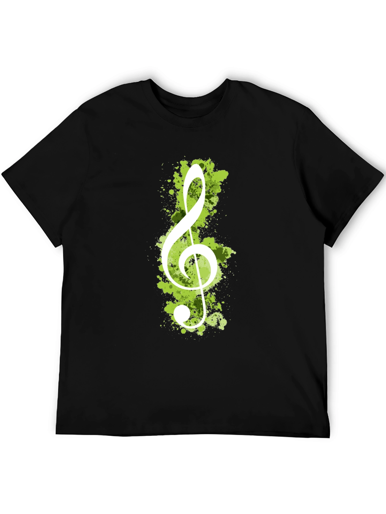 Treble Clef Graphic Tee - Black Music Lover T-Shirt
