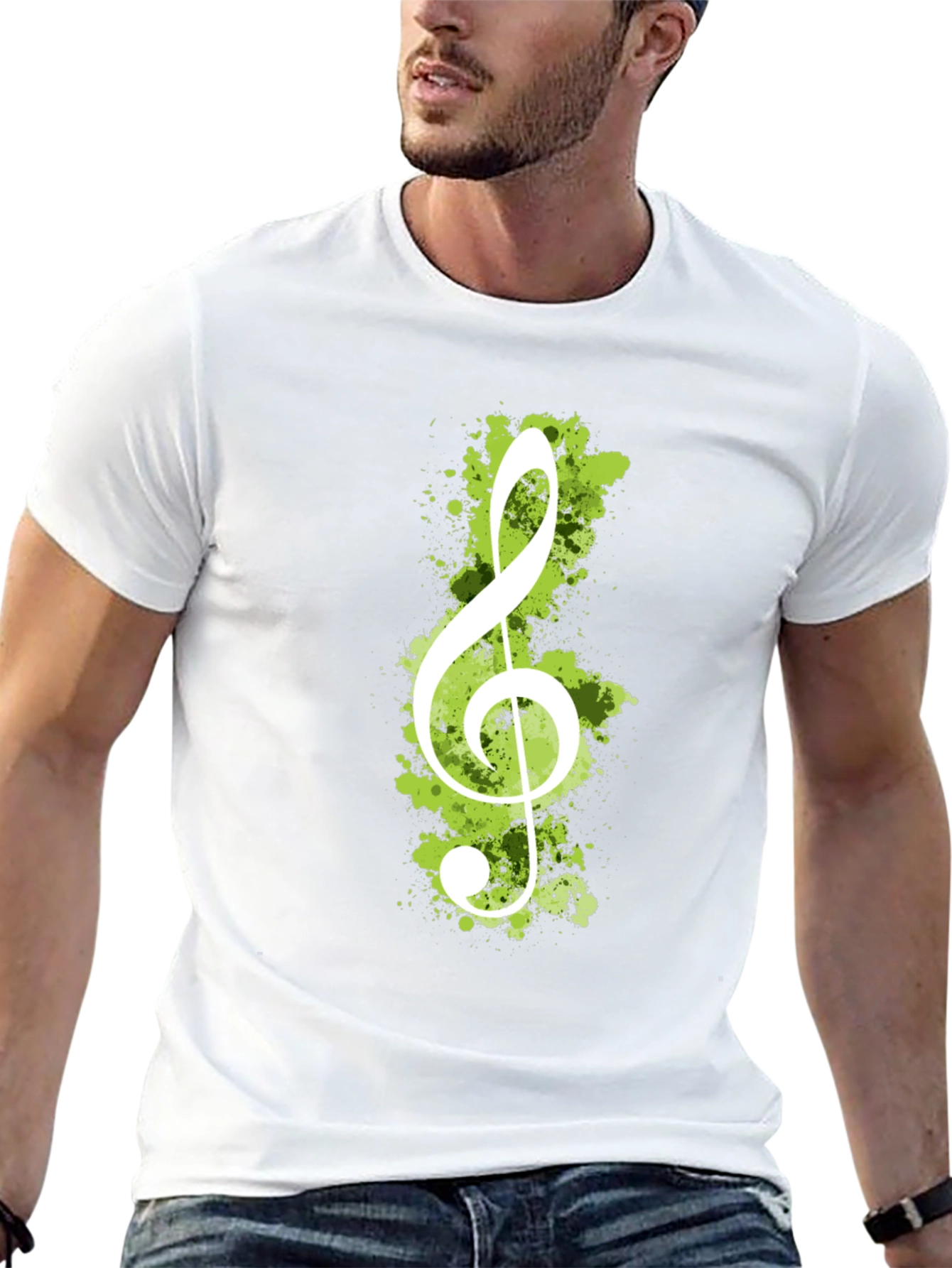 Treble Clef Graphic Tee - Black Music Lover T-Shirt