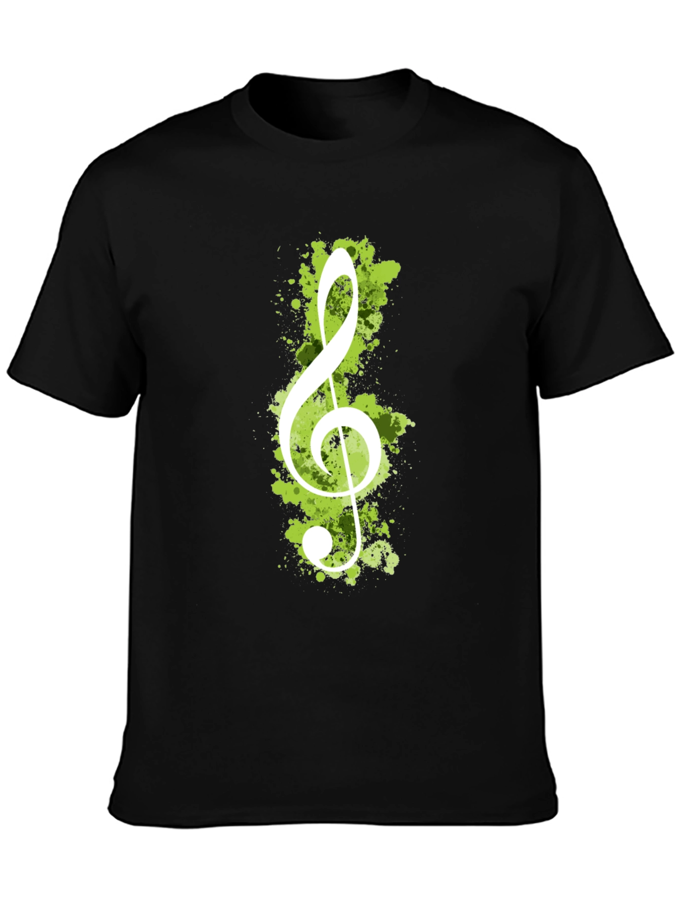 Treble Clef Graphic Tee - Black Music Lover T-Shirt