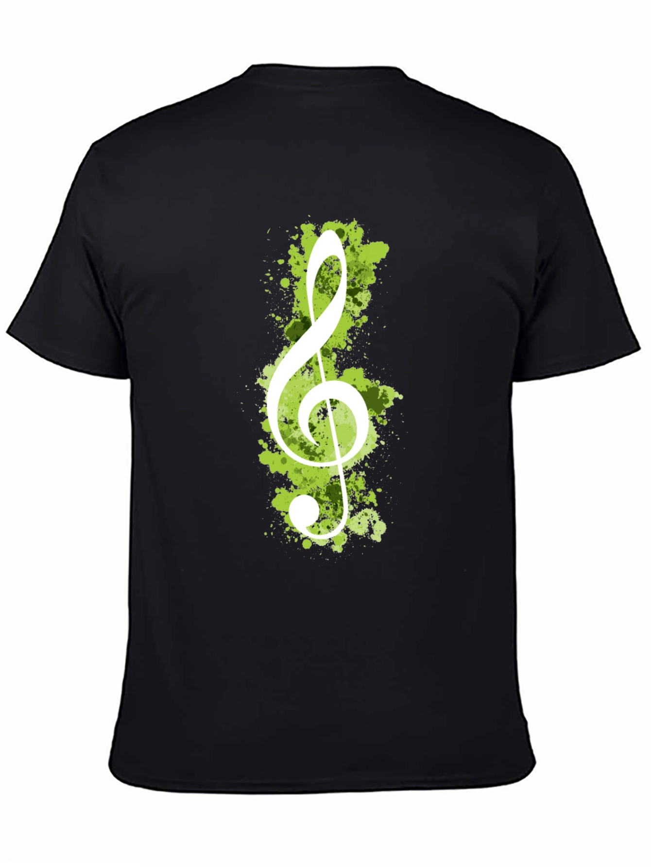 Treble Clef Graphic Tee - Black Music Lover T-Shirt