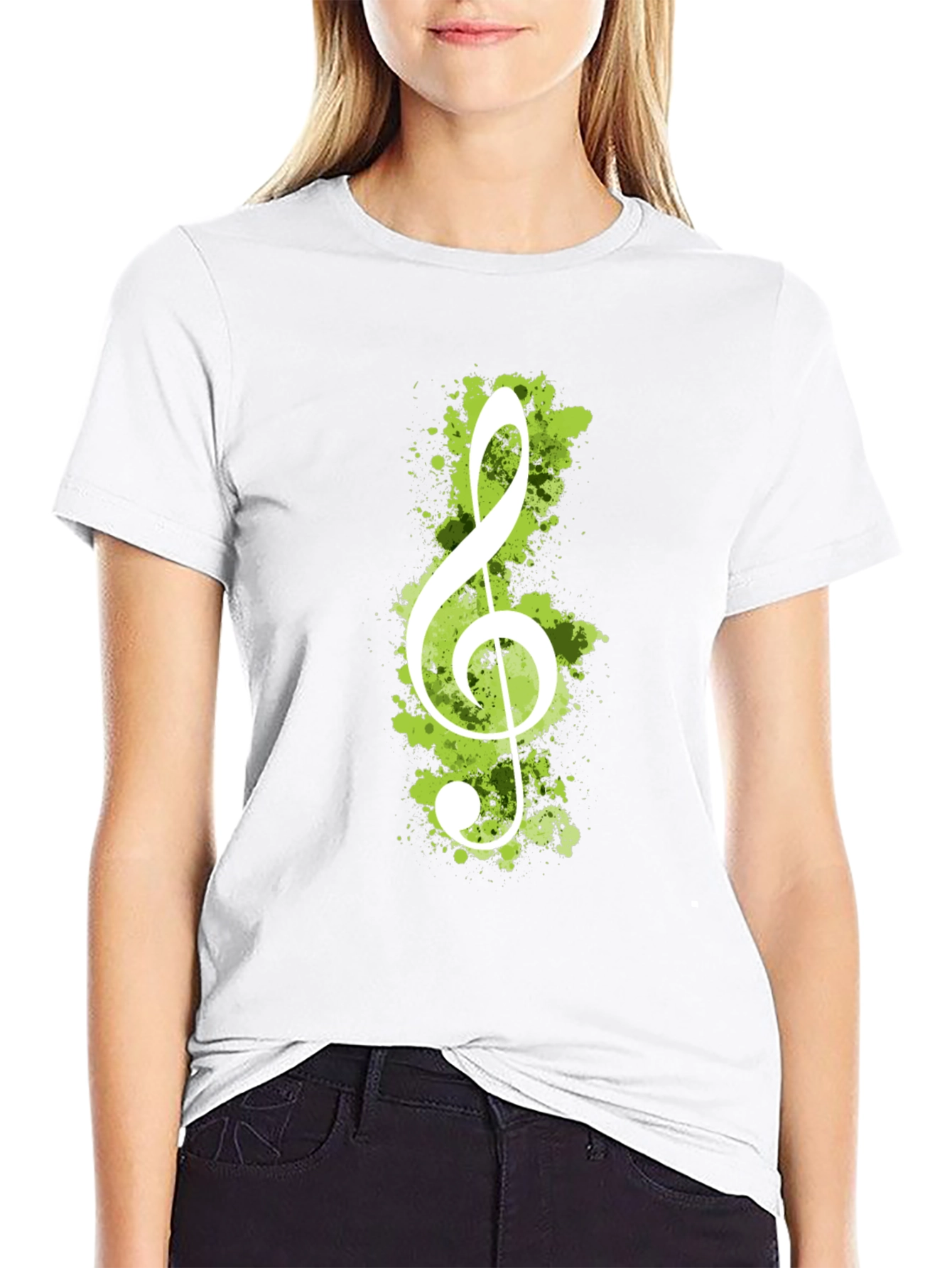 Treble Clef Graphic Tee - Black Music Lover T-Shirt