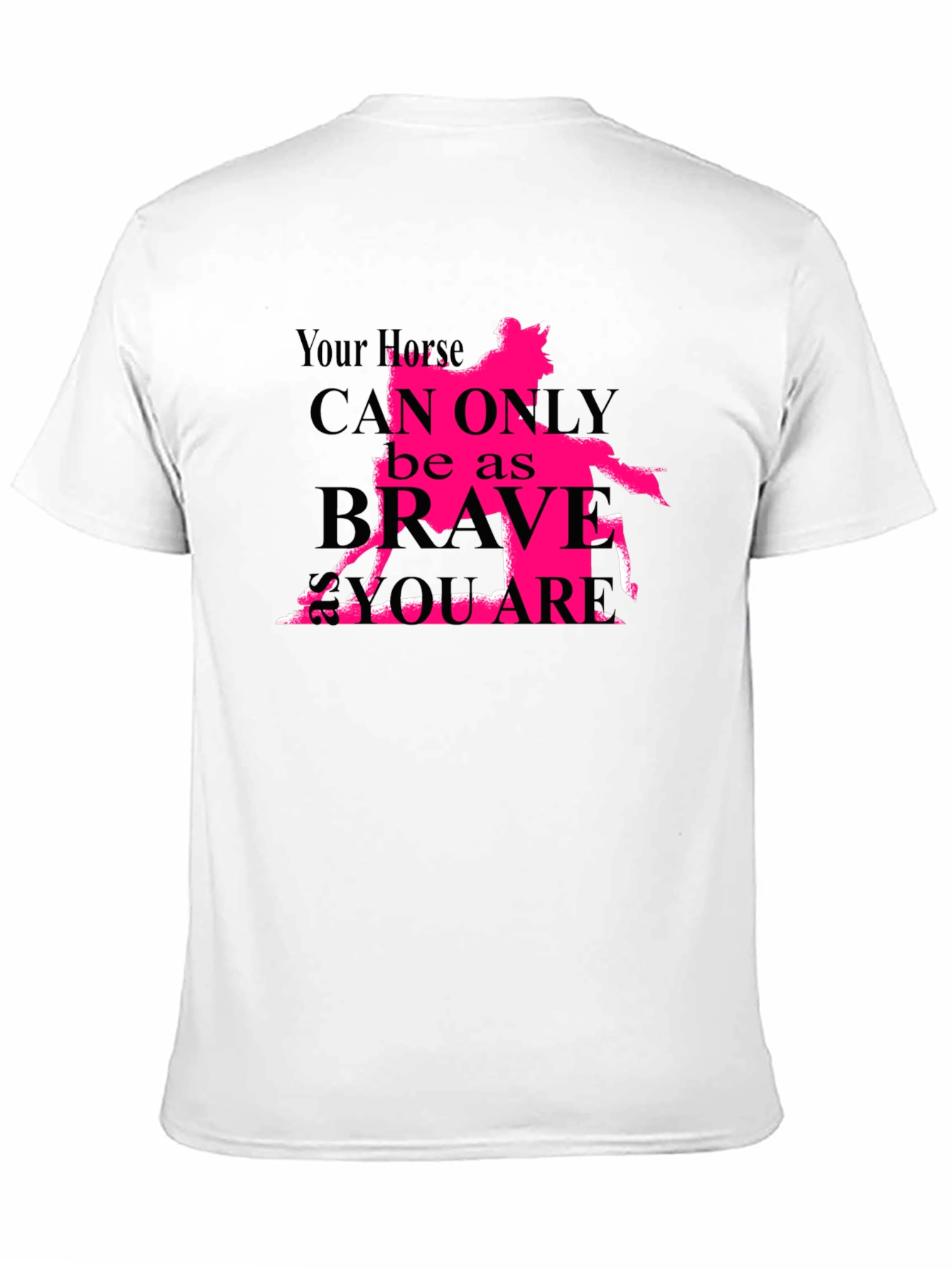 Horse Brave Square Graphic Tee