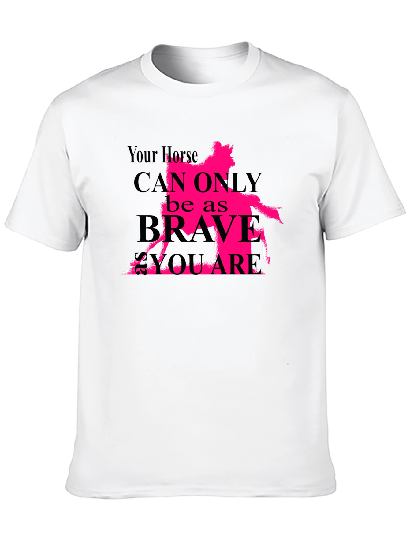 Horse Brave Square Graphic Tee