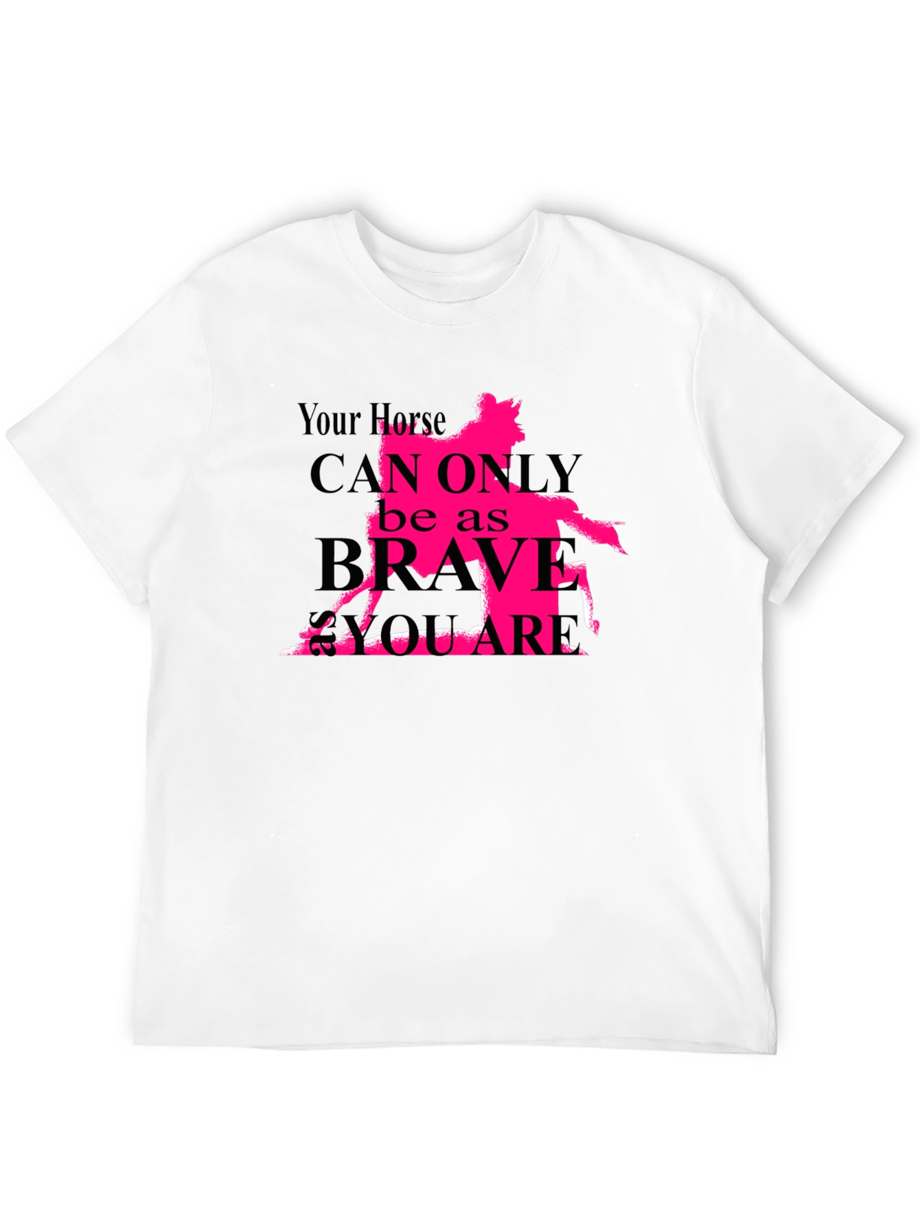 Horse Brave Square Graphic Tee