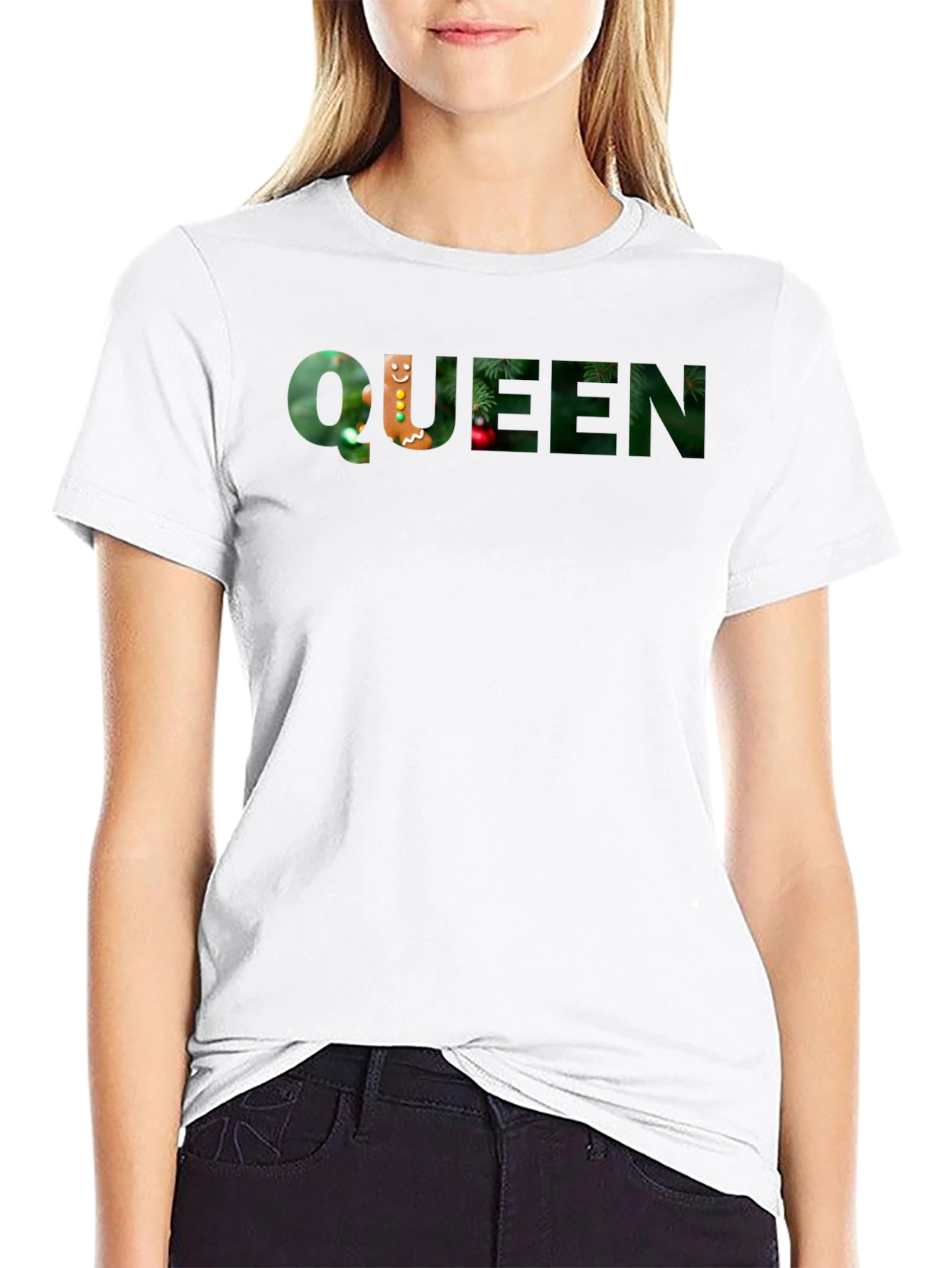 Christmas Queen Graphic Tee - Holiday Style