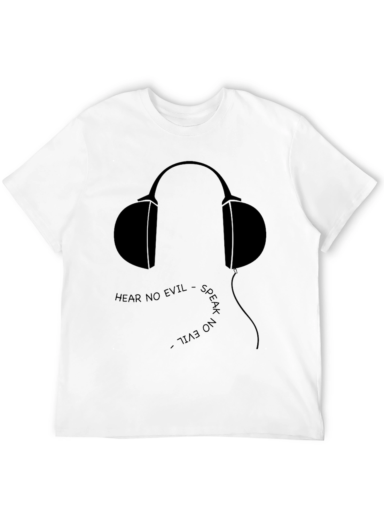 Hear No Evil Graphic Tee - Black
