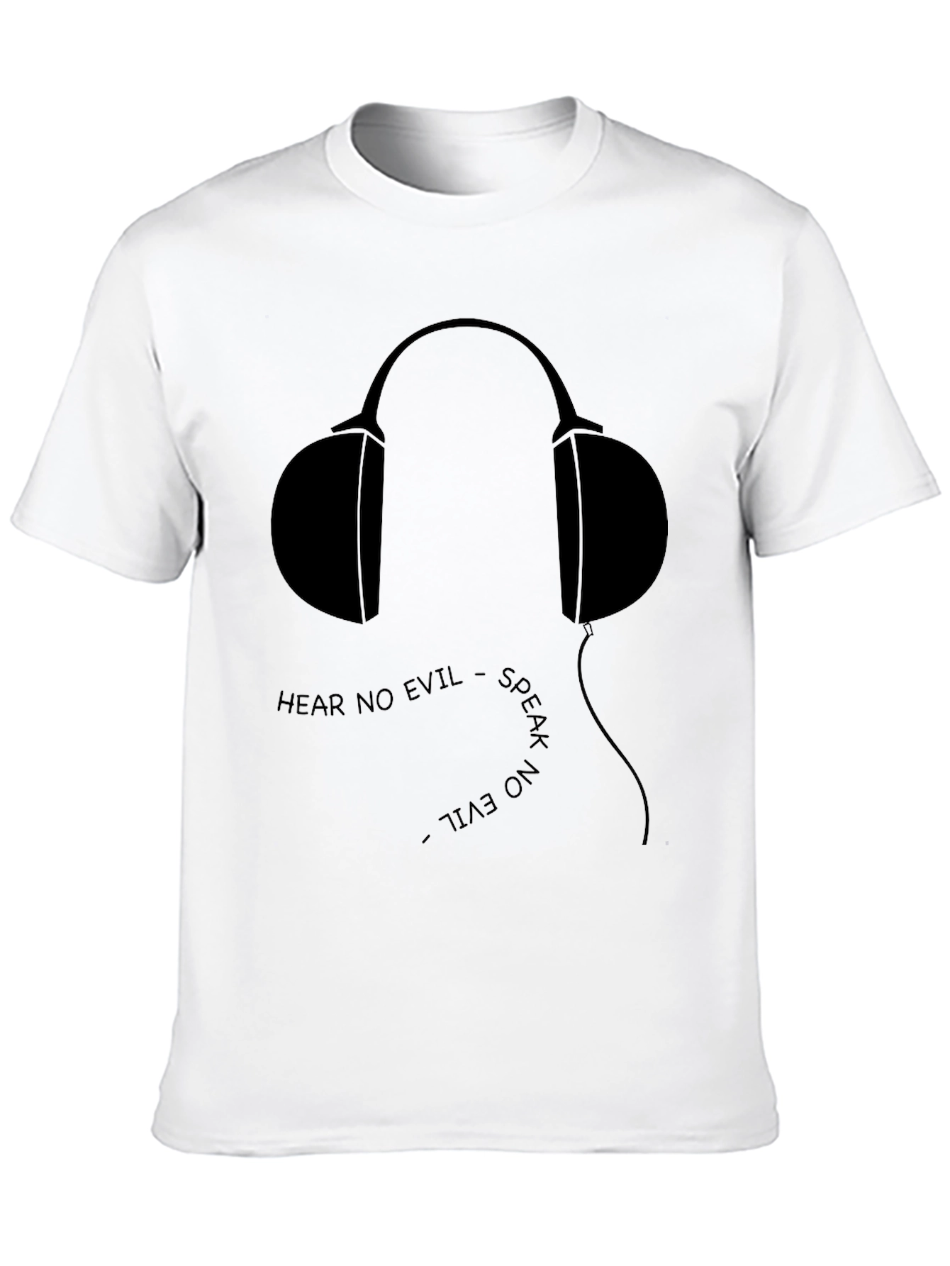 Hear No Evil Graphic Tee - Black