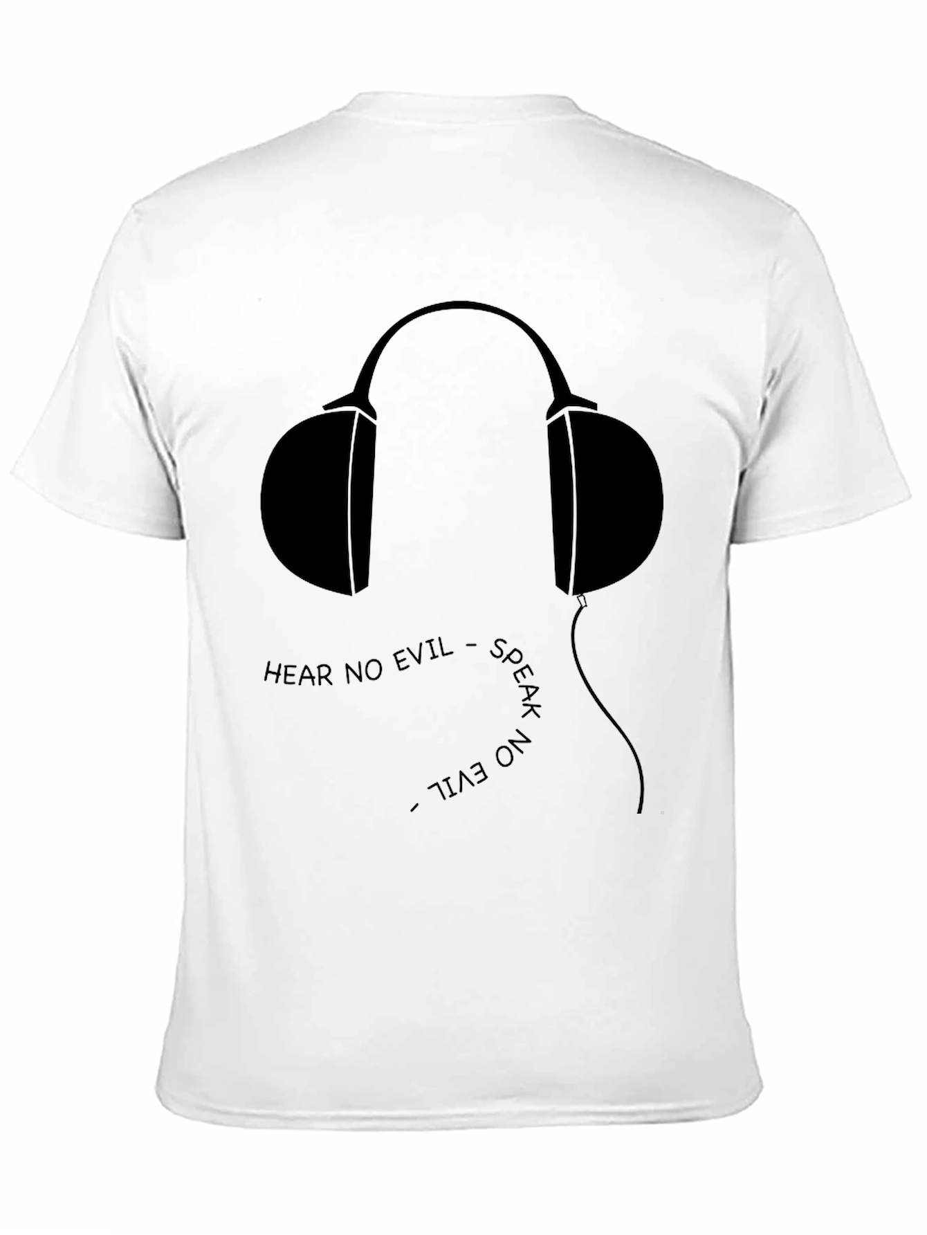 Hear No Evil Graphic Tee - Black