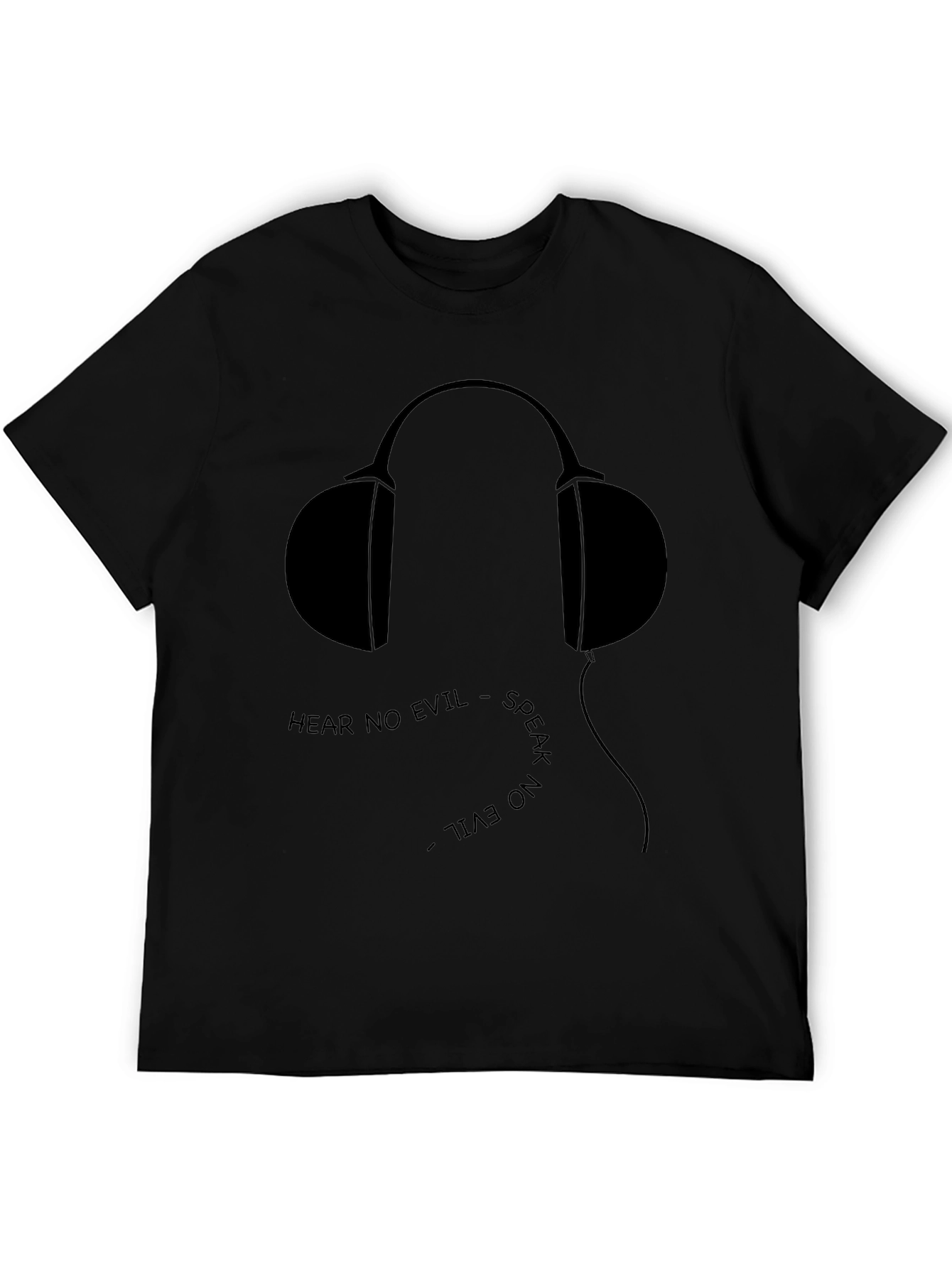 Hear No Evil Graphic Tee - Black