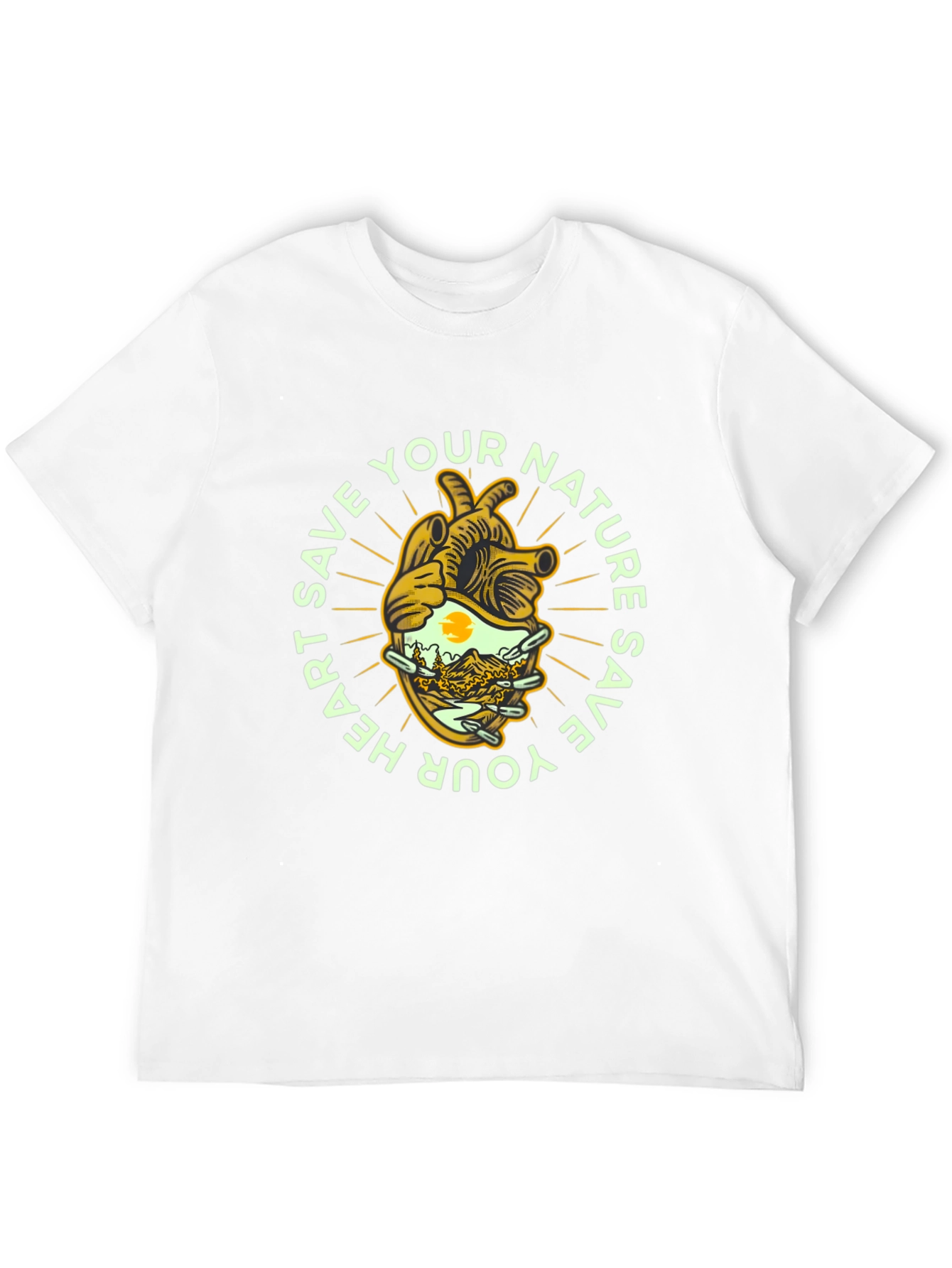 Save Nature Heart Graphic Tee