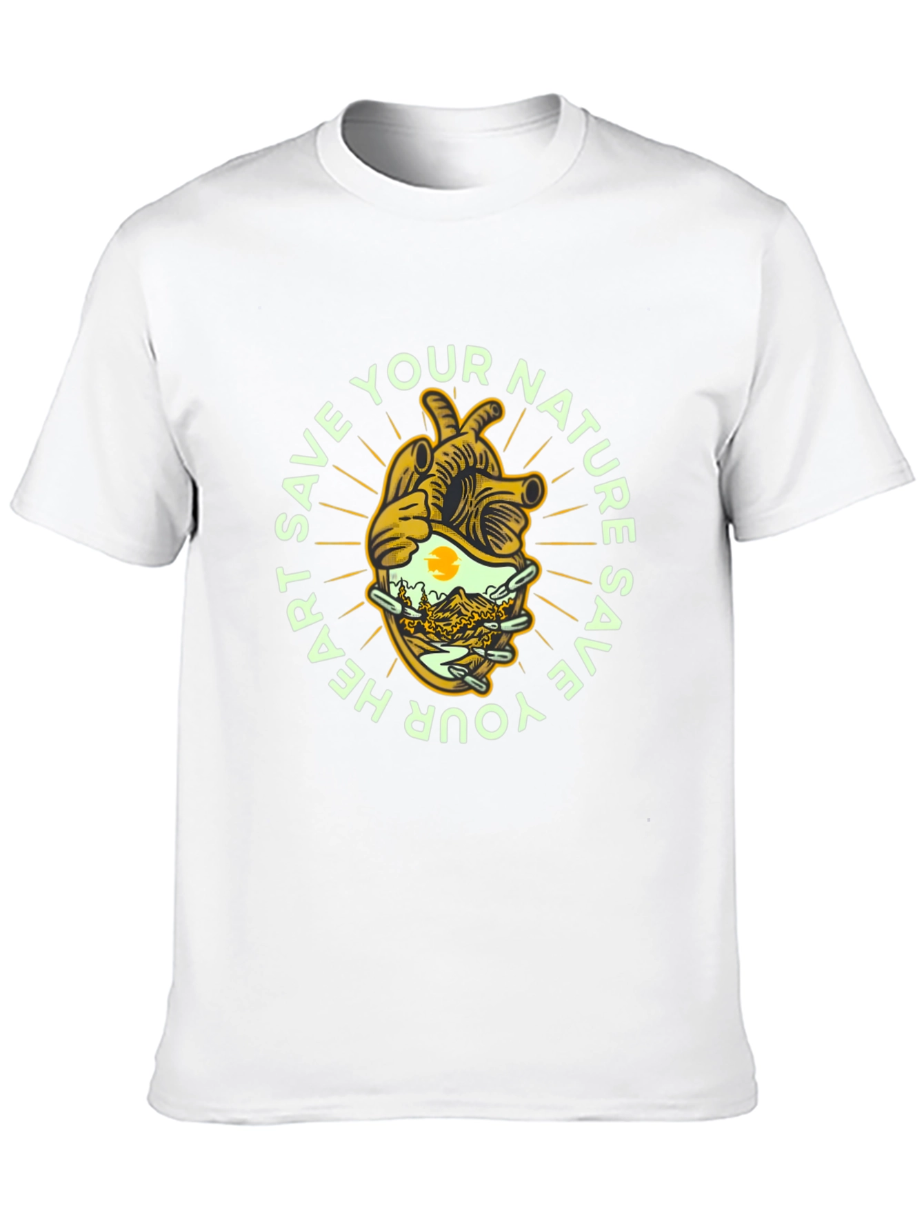 Save Nature Heart Graphic Tee