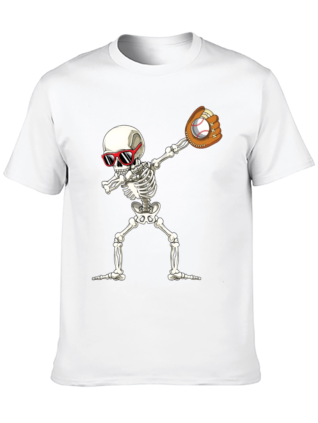 Skeleton Baseball Dabbing T-Shirt