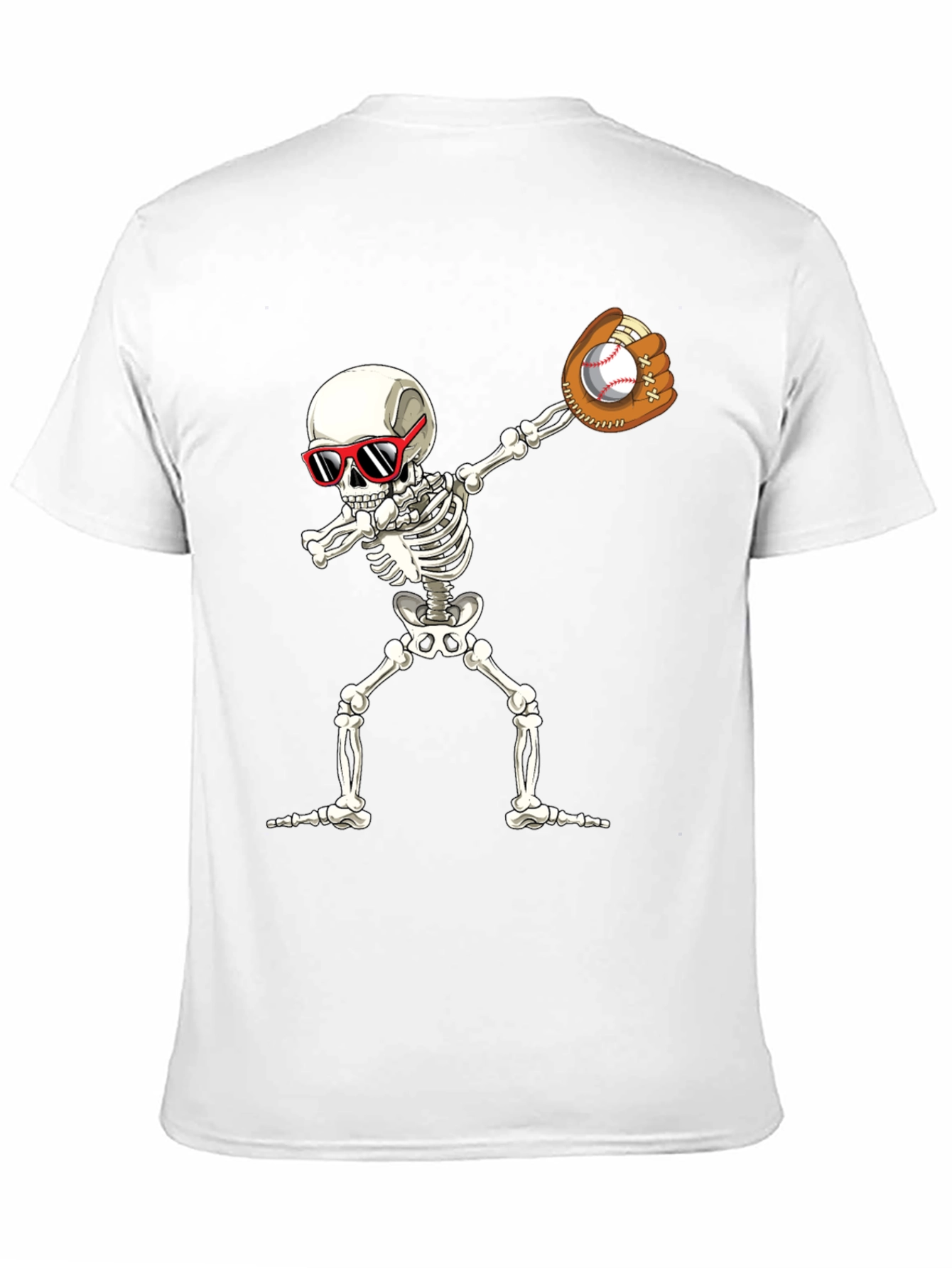 Skeleton Baseball Dabbing T-Shirt