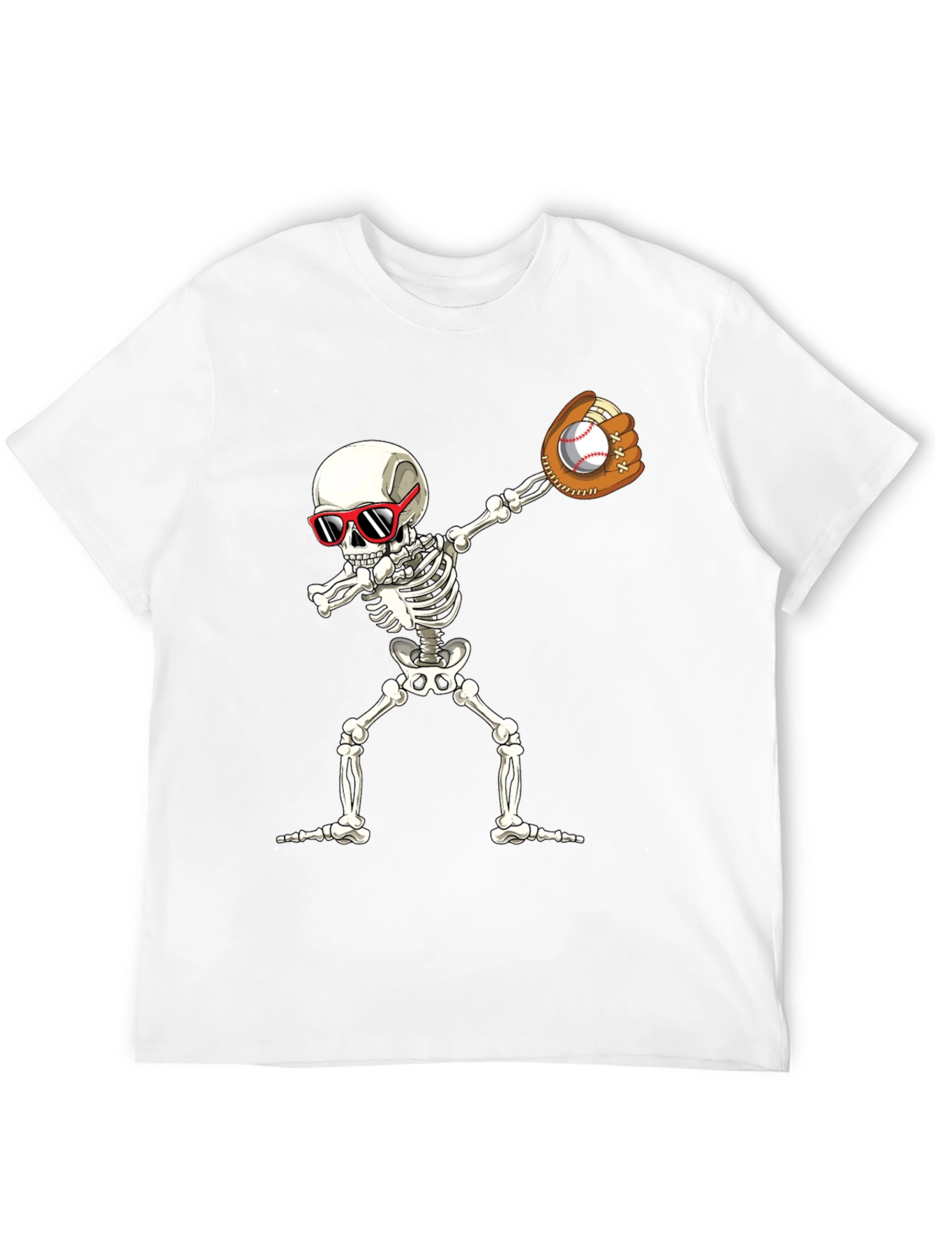 Skeleton Baseball Dabbing T-Shirt