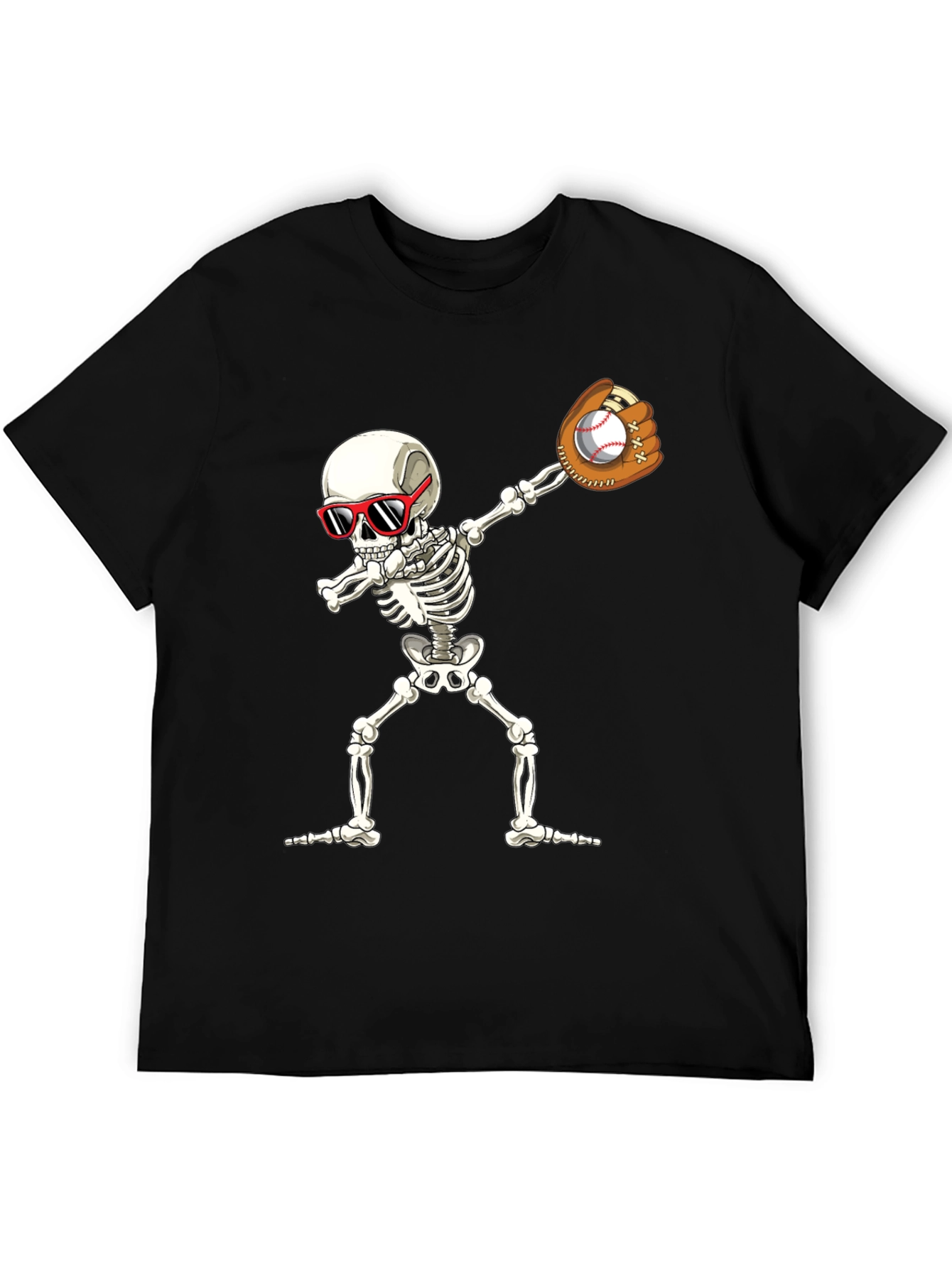 Skeleton Baseball Dabbing T-Shirt