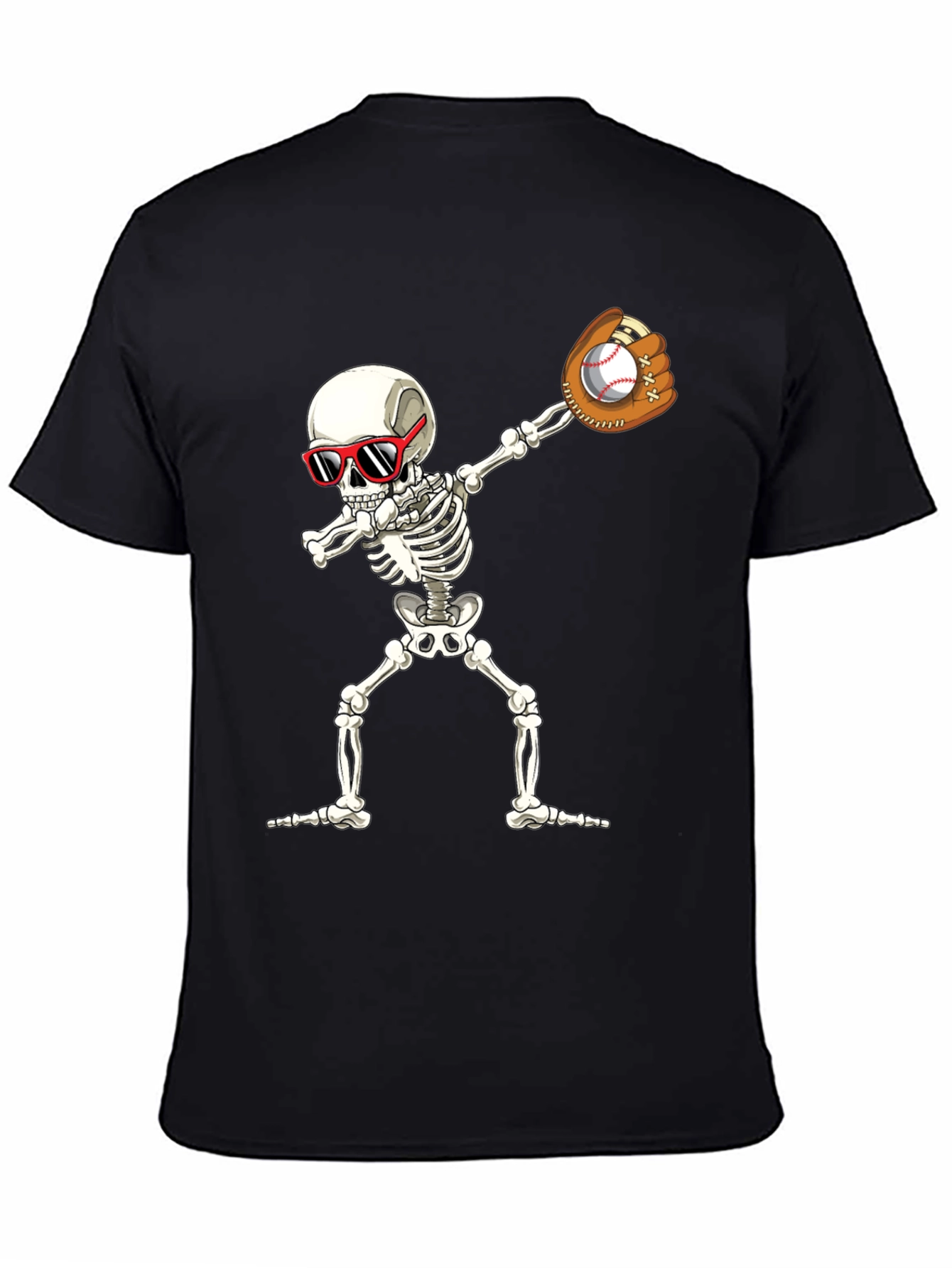 Skeleton Baseball Dabbing T-Shirt