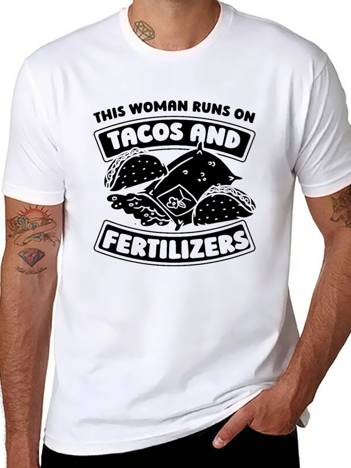 Funny Tacos and Fertilizers Graphic Tee