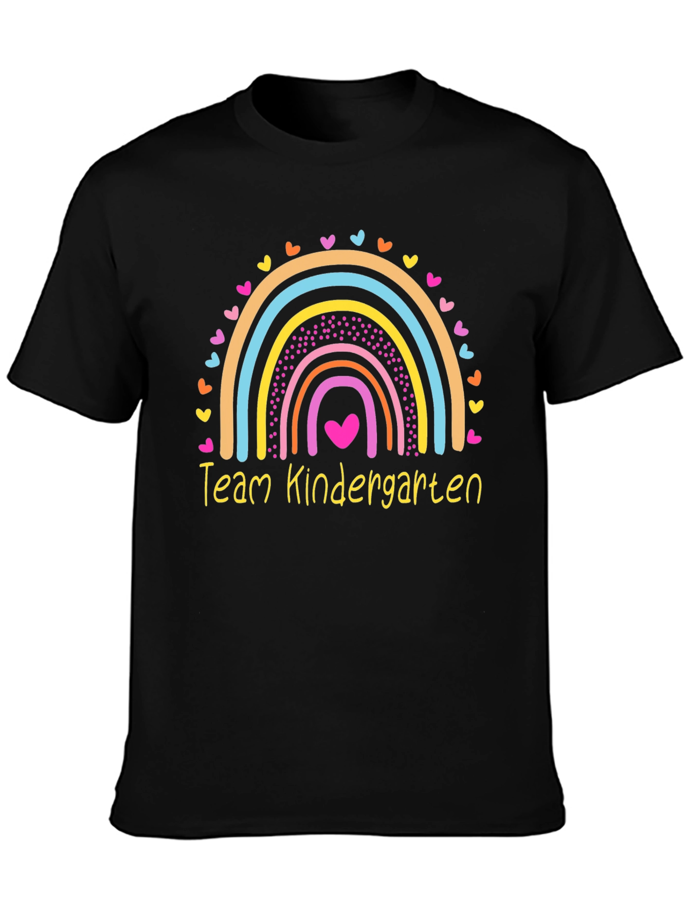 Team Kindergarten Rainbow Heart Teacher T-Shirt
