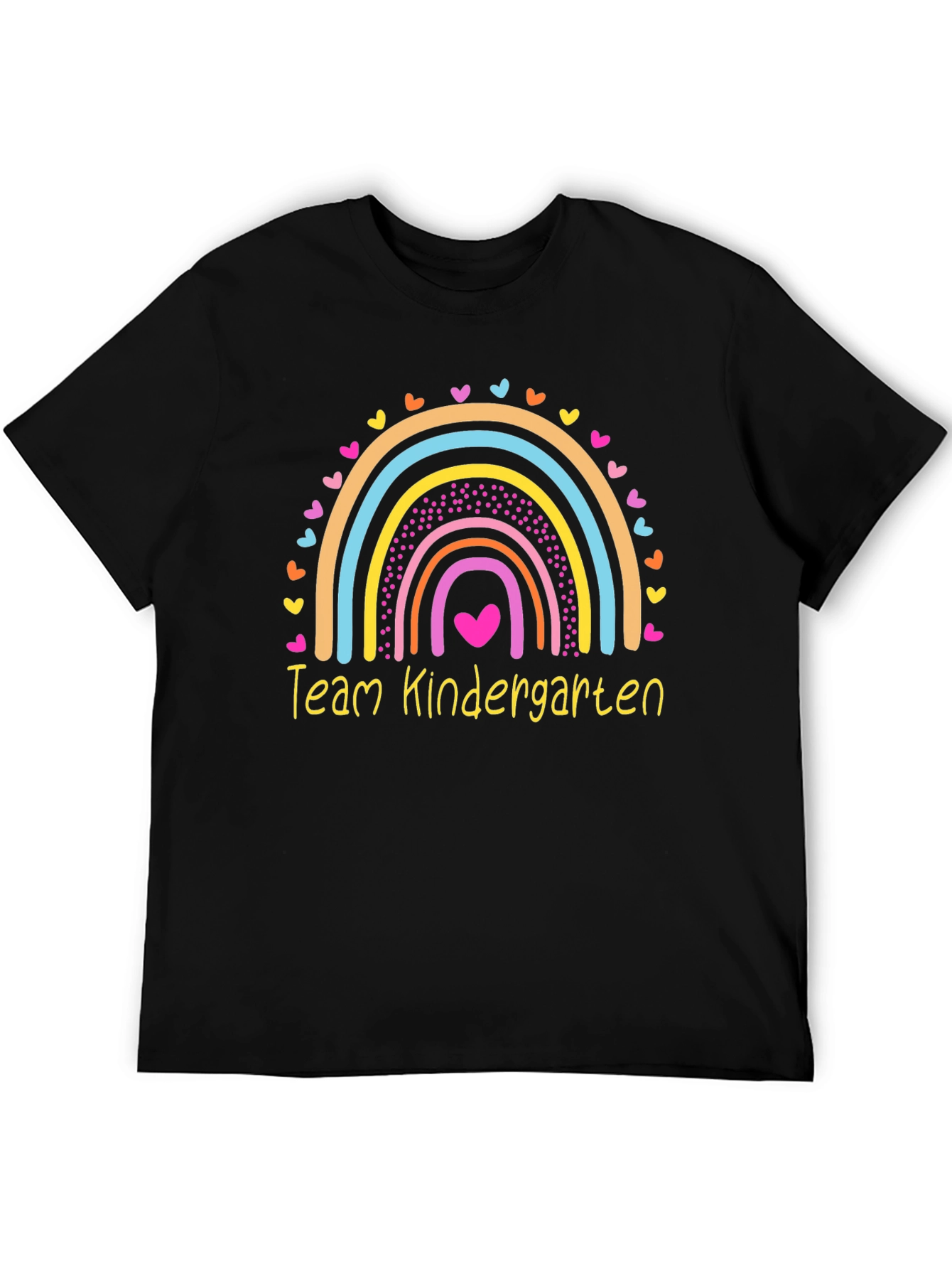 Team Kindergarten Rainbow Heart Teacher T-Shirt