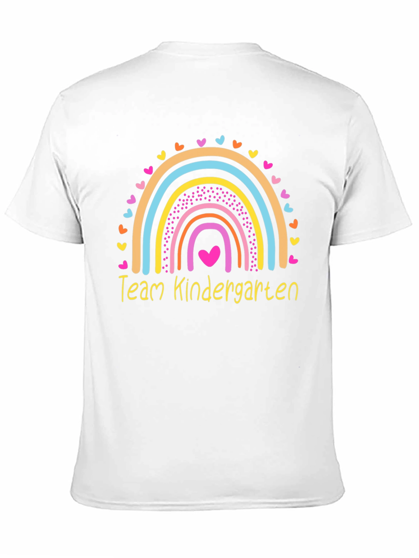 Team Kindergarten Rainbow Heart Teacher T-Shirt