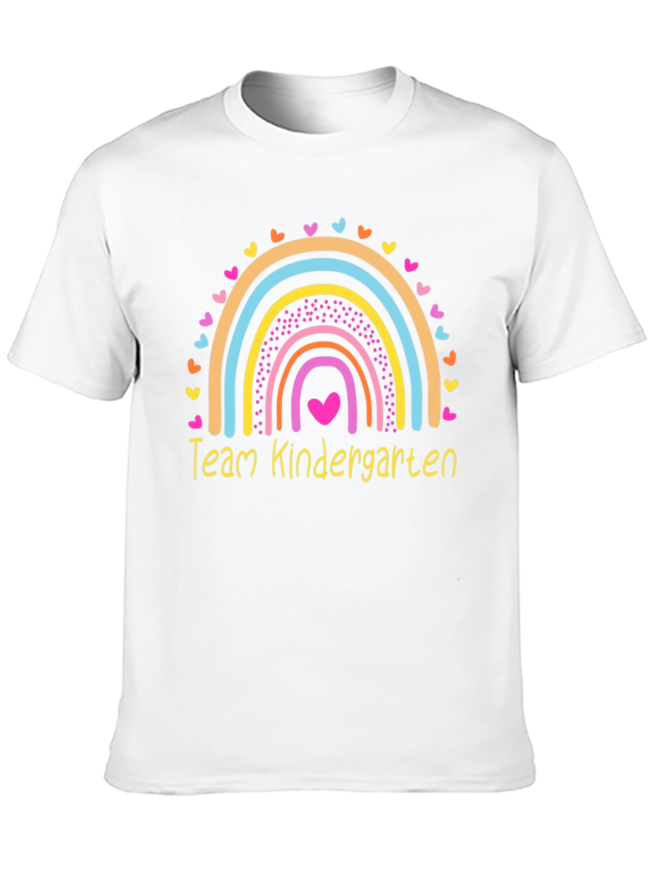 Team Kindergarten Rainbow Heart Teacher T-Shirt