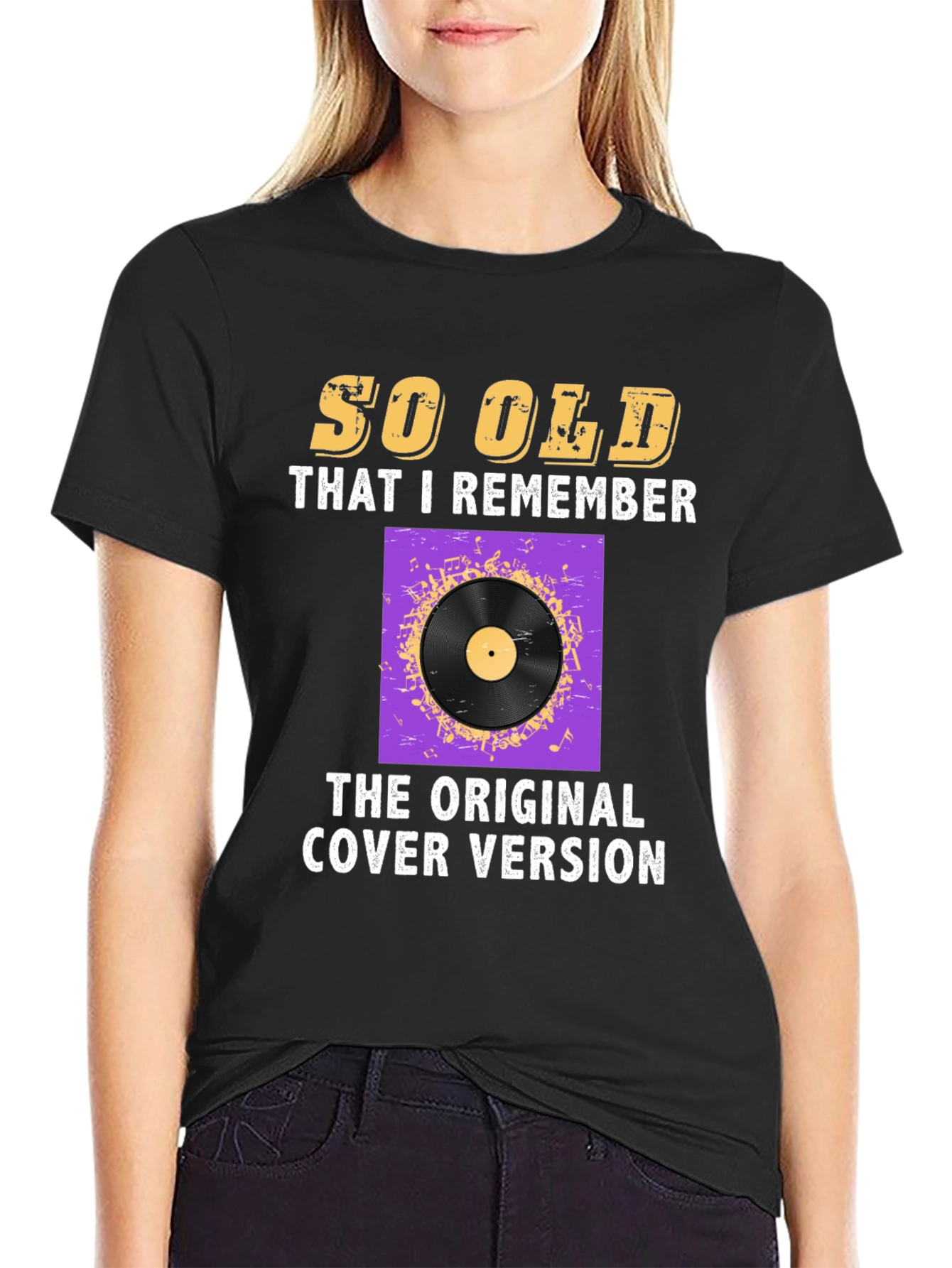 Retro Music Lover T-Shirt - Original Cover Version