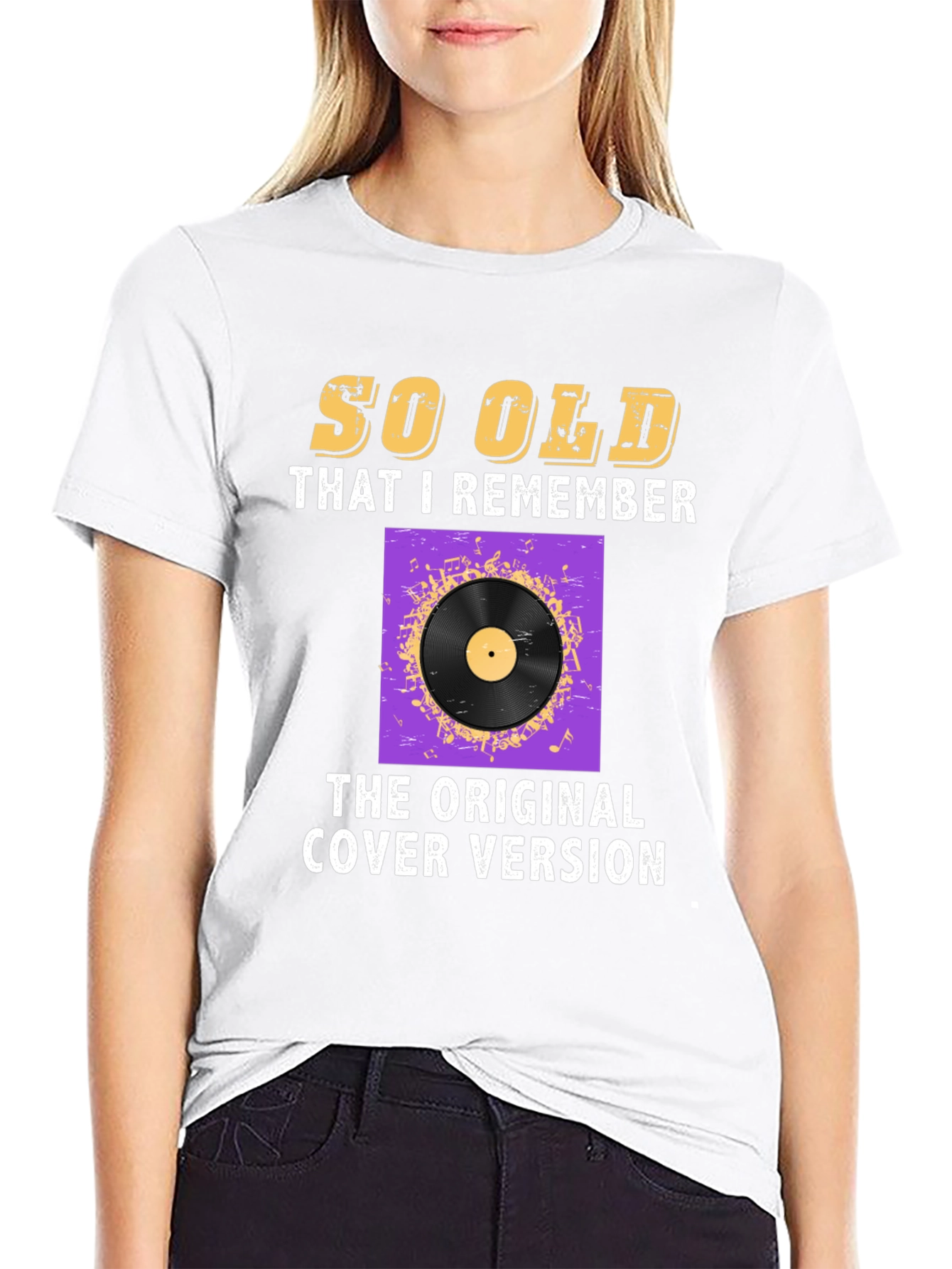 Retro Music Lover T-Shirt - Original Cover Version