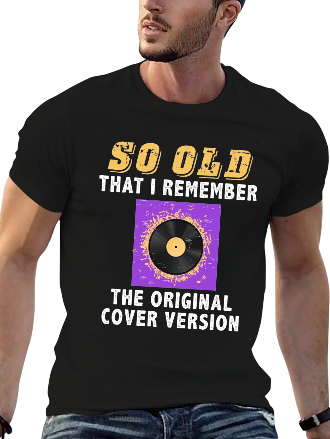 Retro Music Lover T-Shirt - Original Cover Version