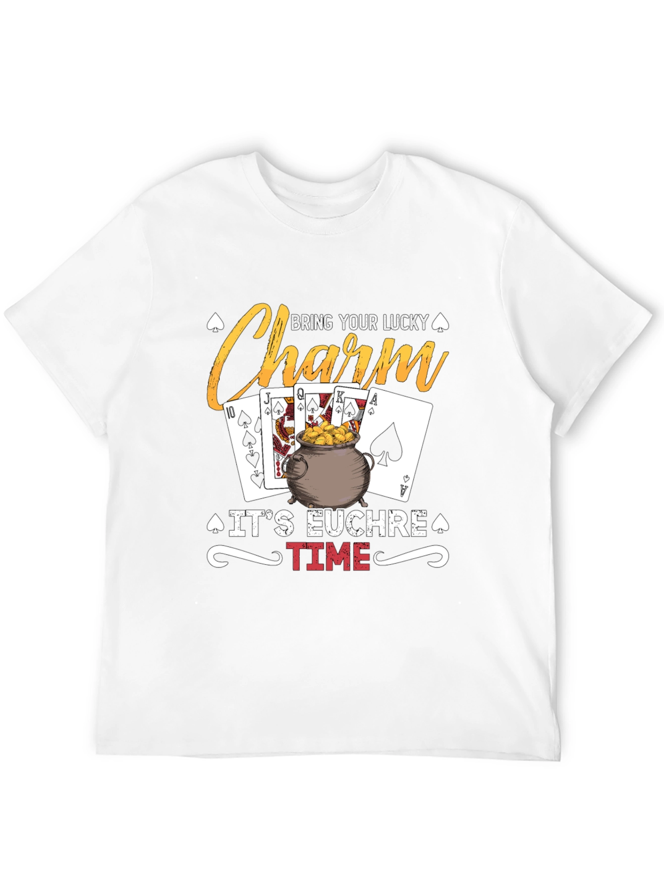 Lucky Charm Euchre Time Graphic T-Shirt