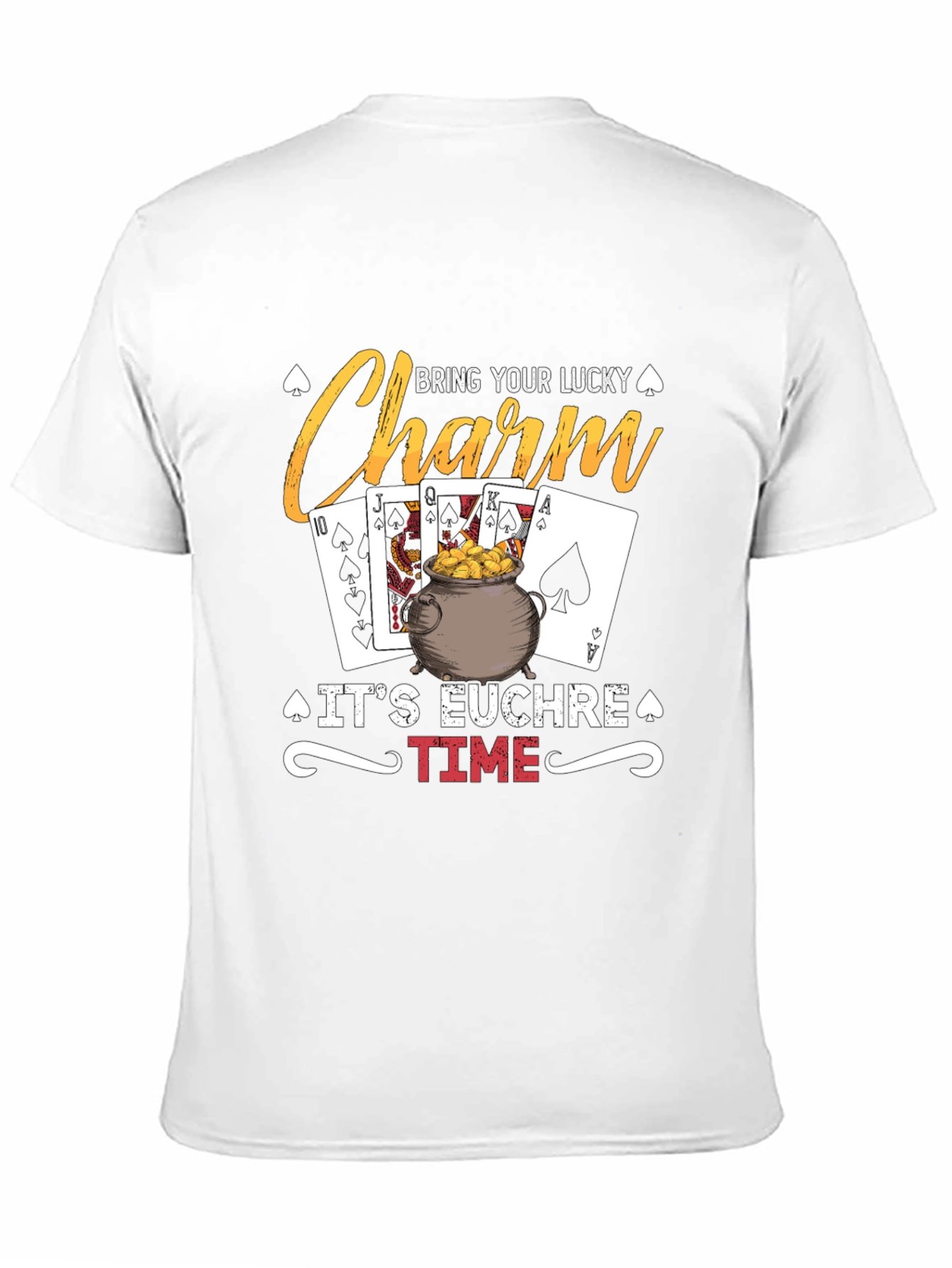 Lucky Charm Euchre Time Graphic T-Shirt
