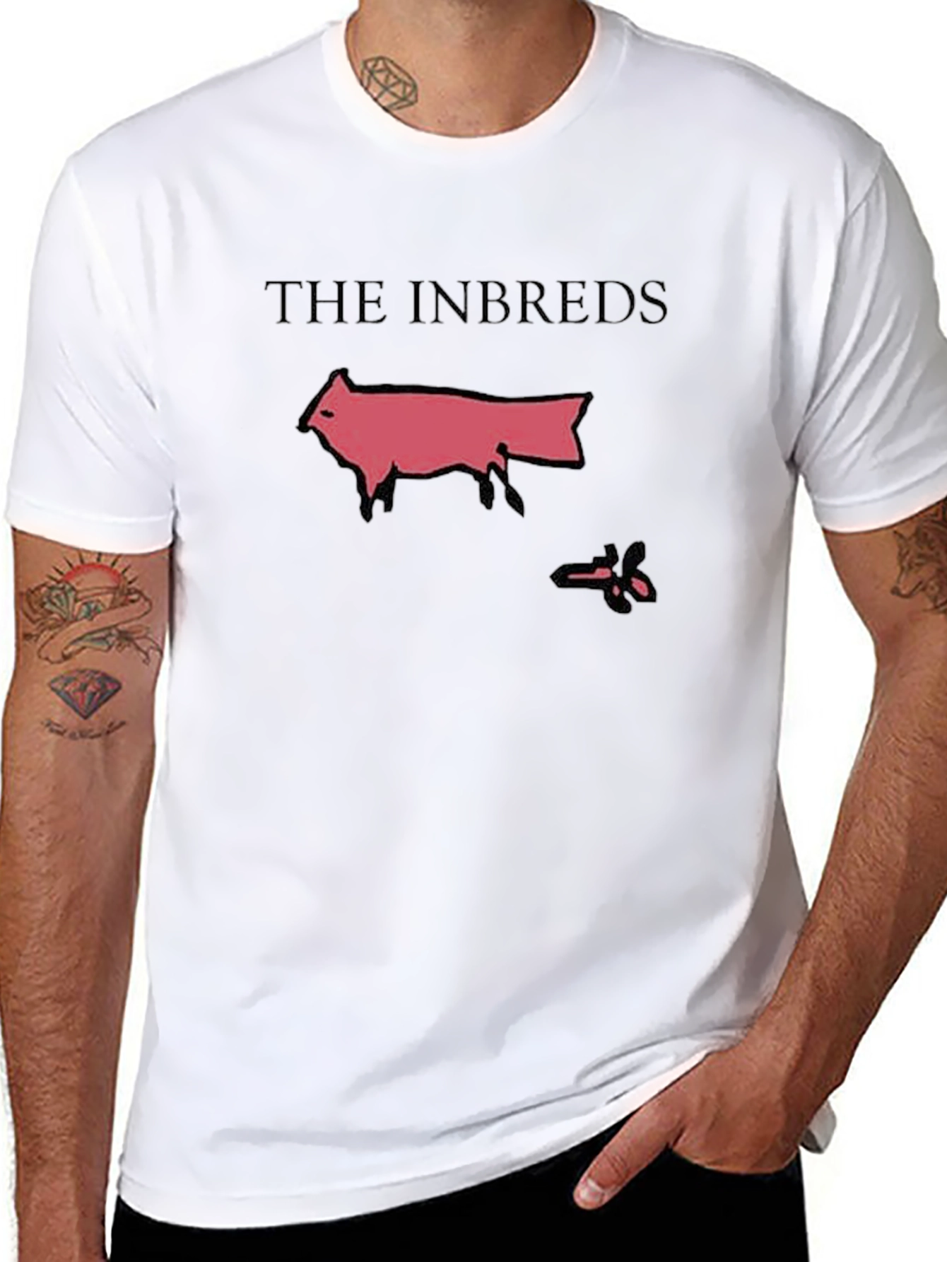 The Inbreds T-Shirt Red Animal Graphic Tee