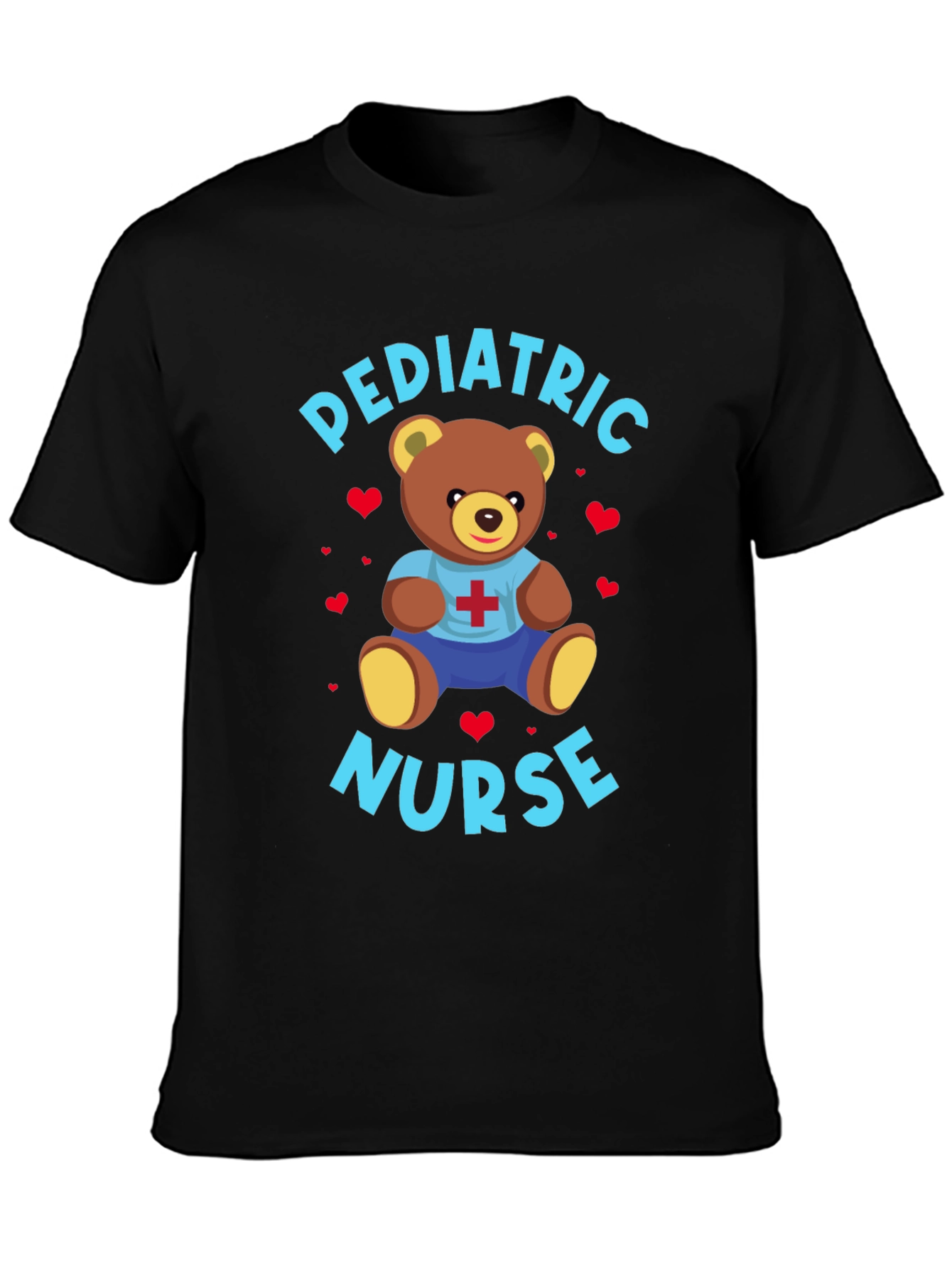 Pediatric Nurse Teddy Bear Graphic T-Shirt