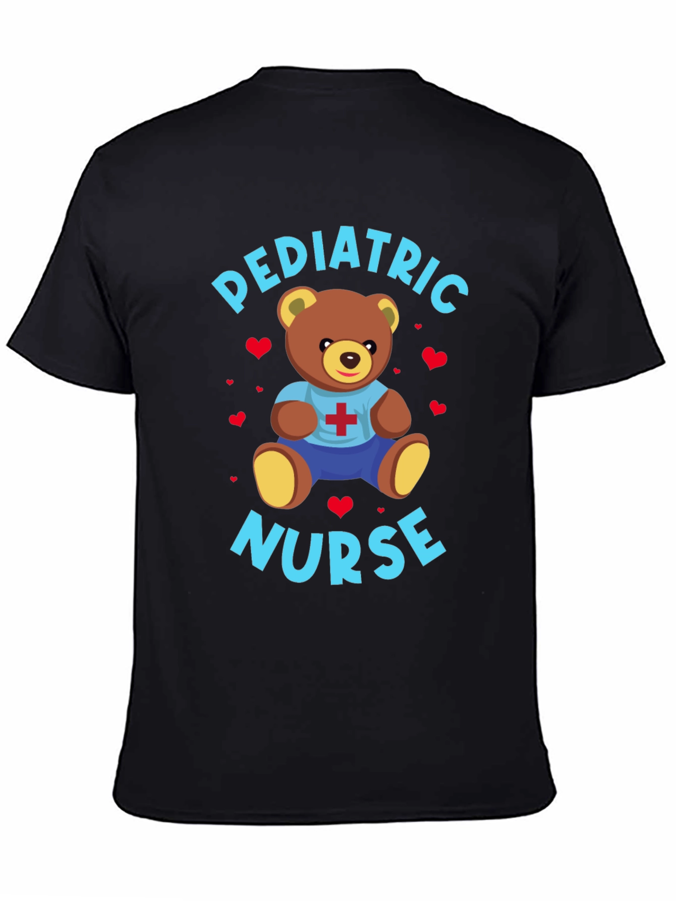 Pediatric Nurse Teddy Bear Graphic T-Shirt