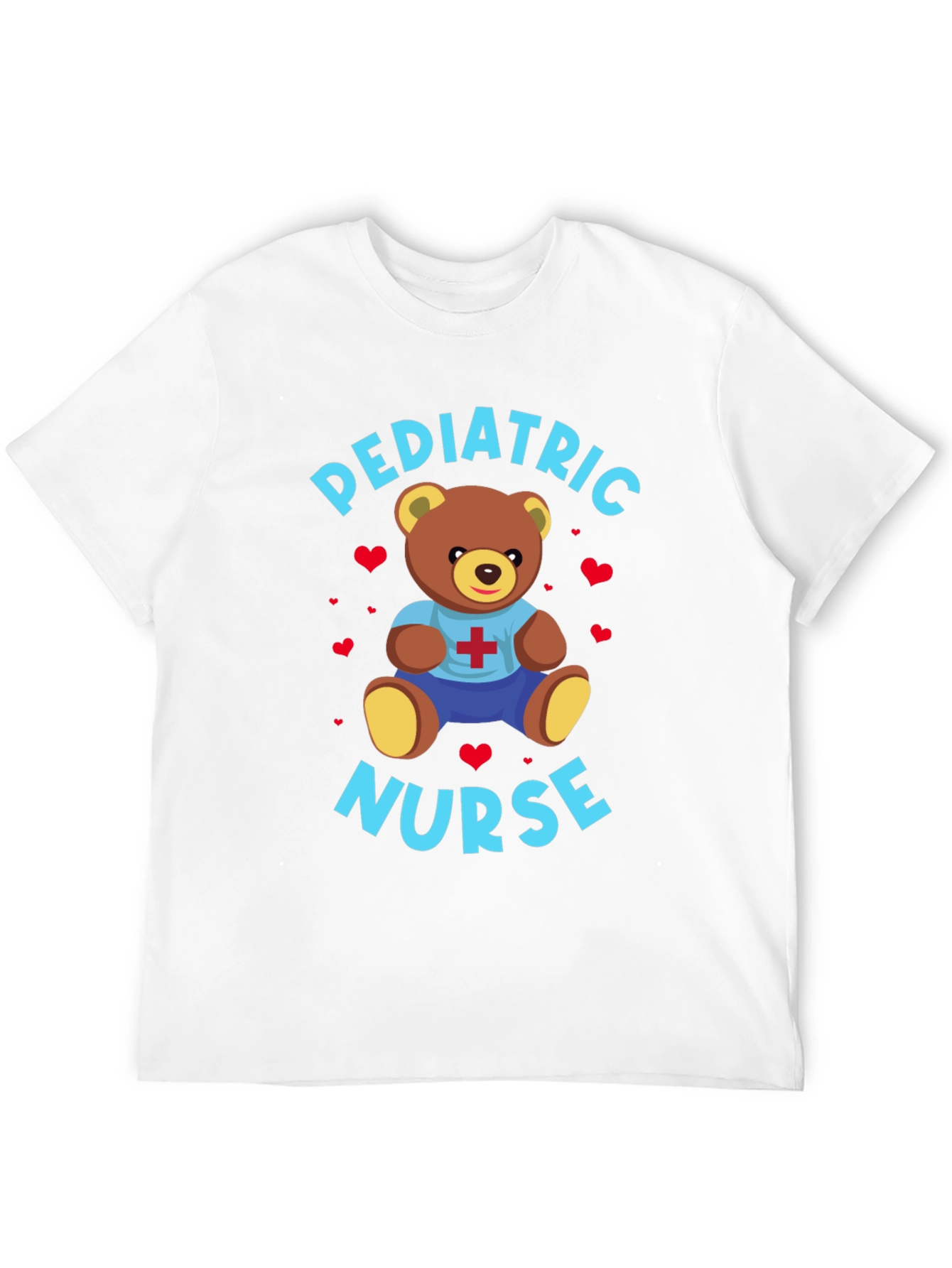 Pediatric Nurse Teddy Bear Graphic T-Shirt