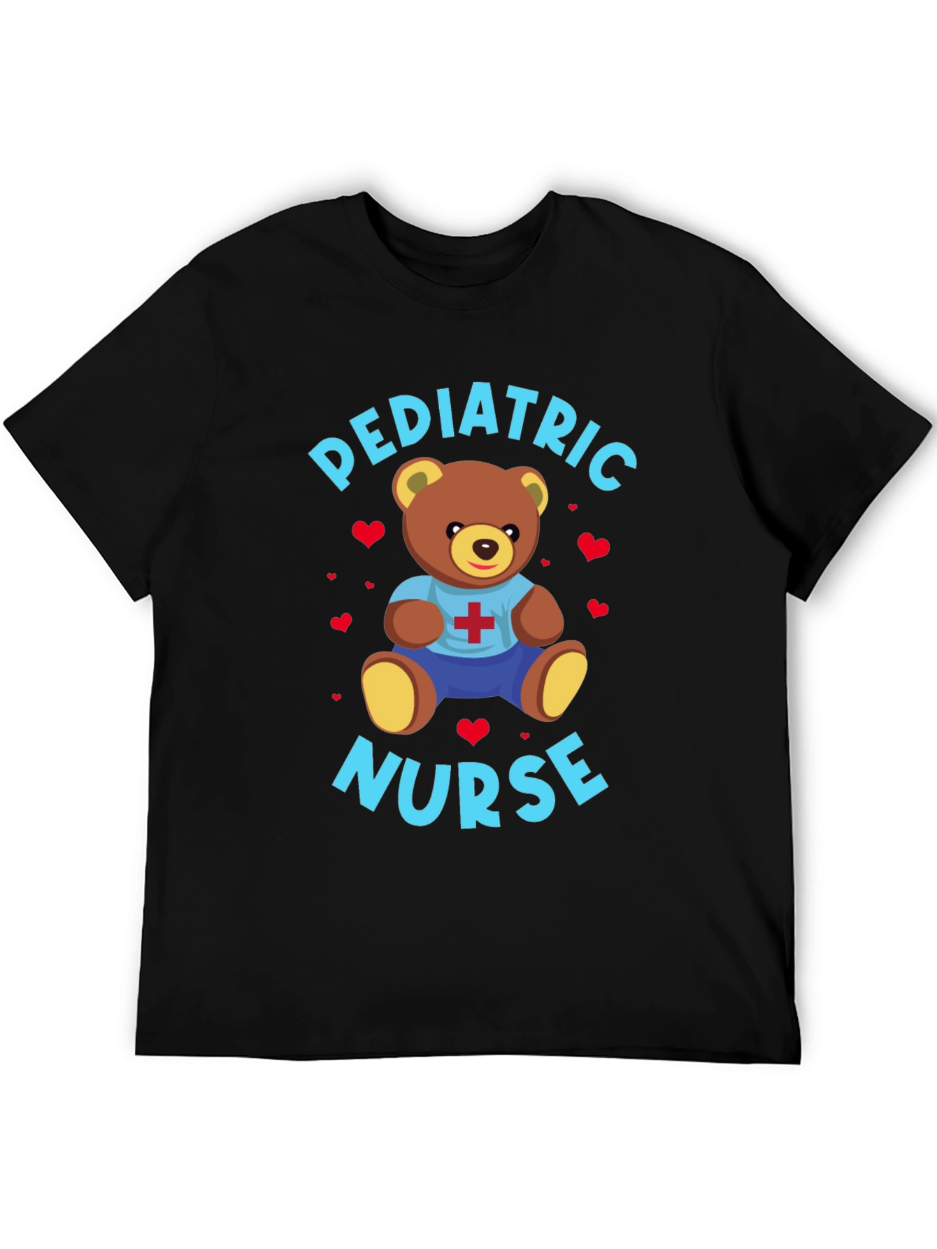 Pediatric Nurse Teddy Bear Graphic T-Shirt