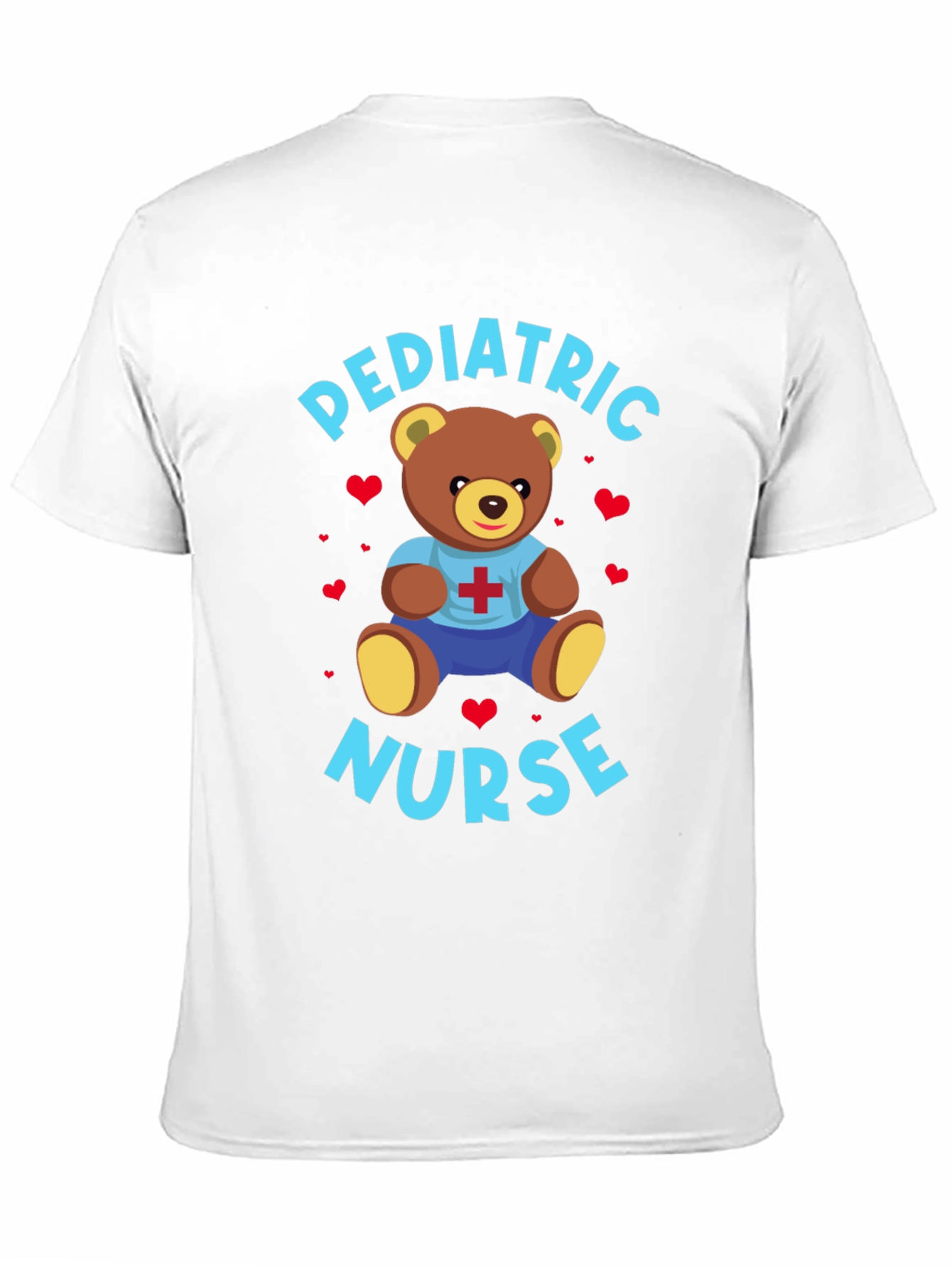 Pediatric Nurse Teddy Bear Graphic T-Shirt