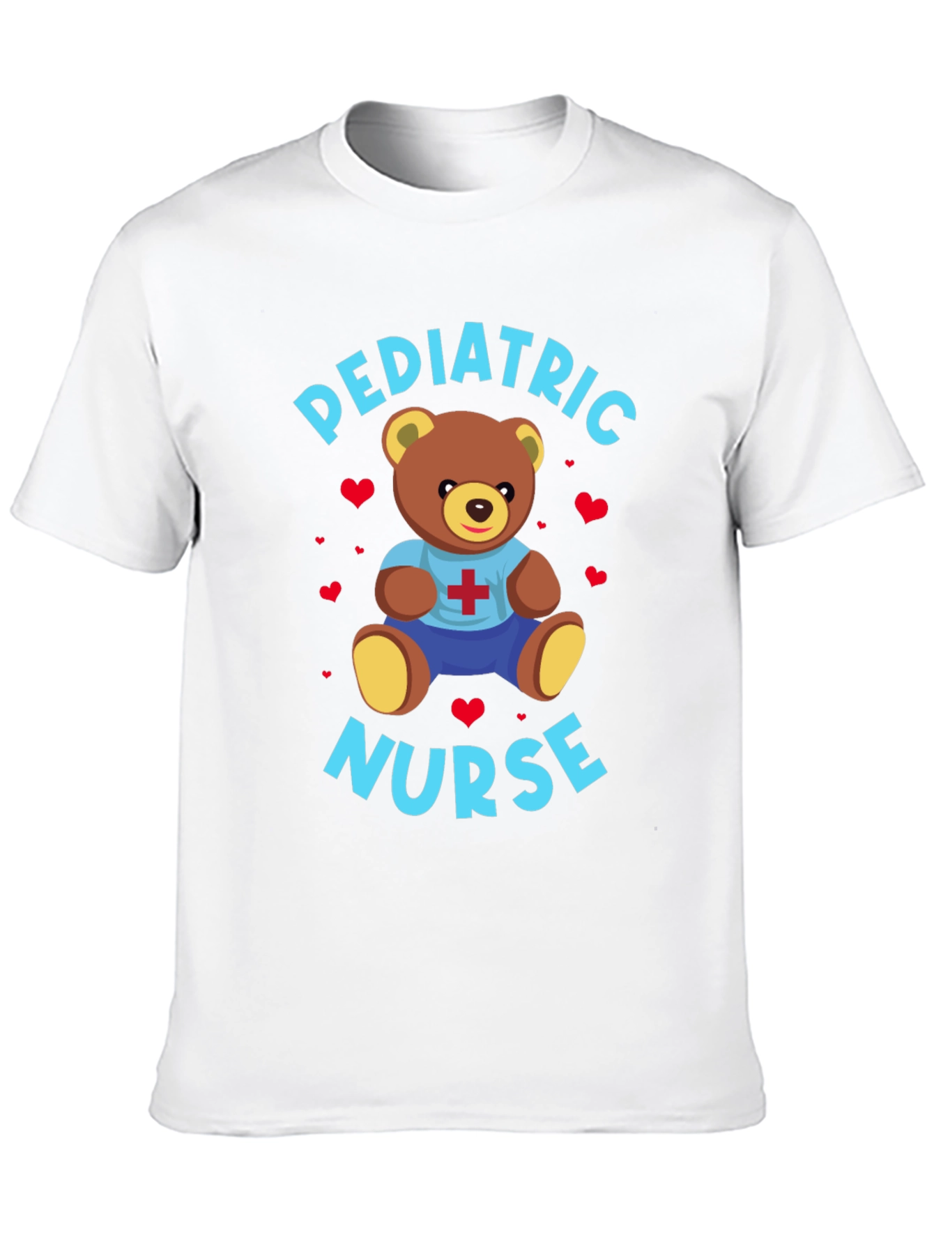Pediatric Nurse Teddy Bear Graphic T-Shirt