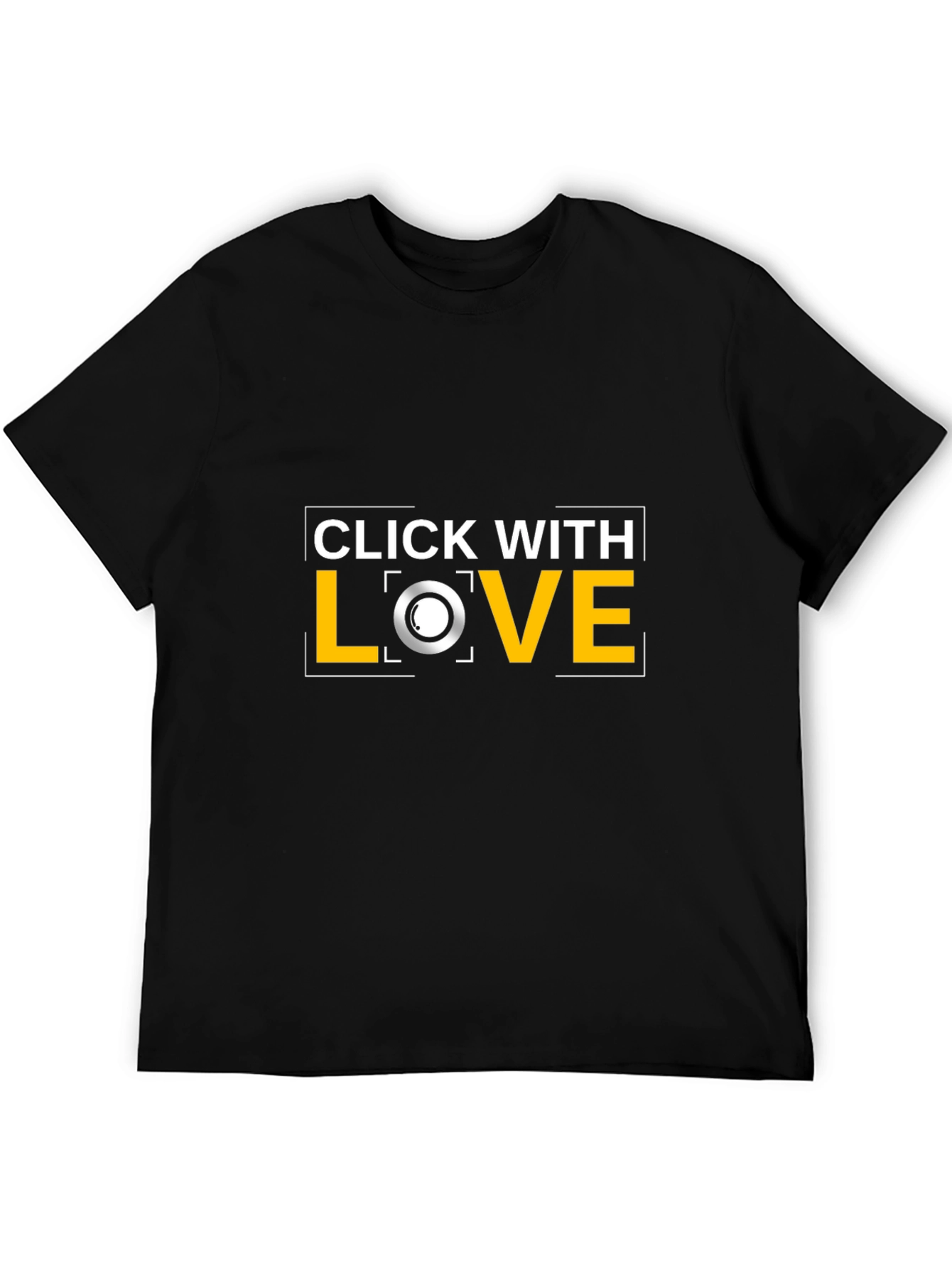 Click With Love Black T-Shirt