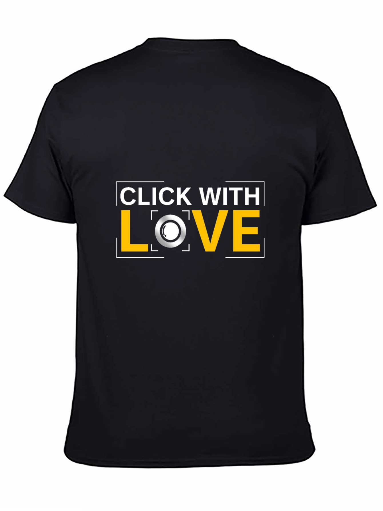 Click With Love Black T-Shirt