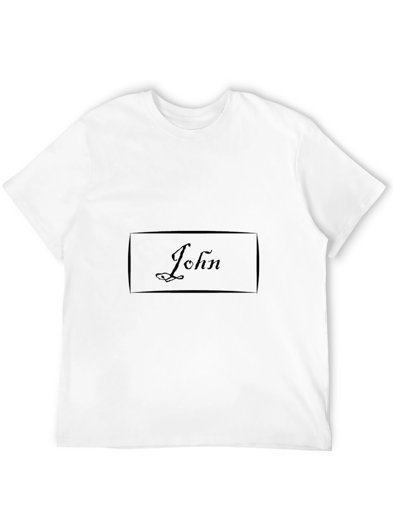 Personalized John Black T-Shirt
