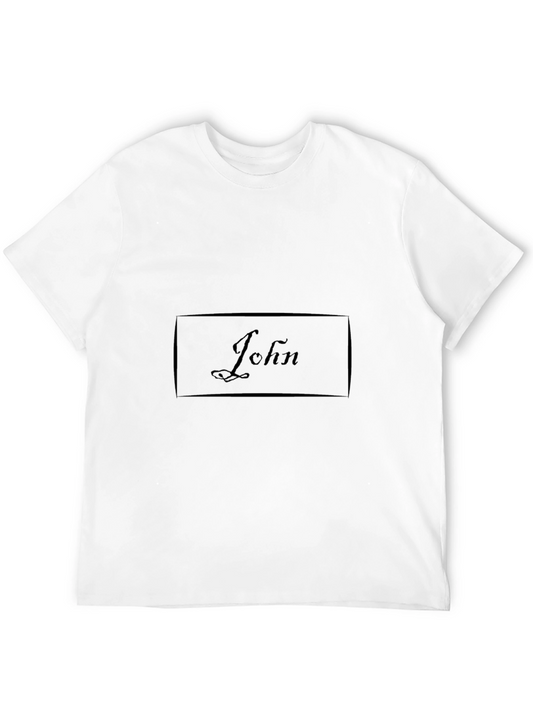 Personalized John Black T-Shirt