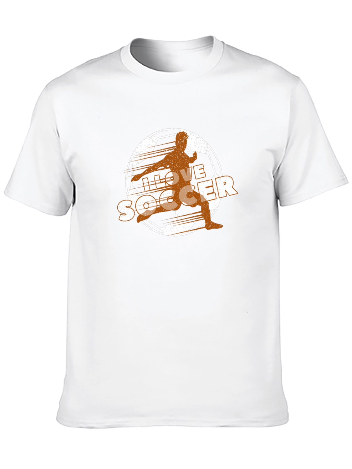 I Love Soccer T-Shirt - Black Graphic Tee